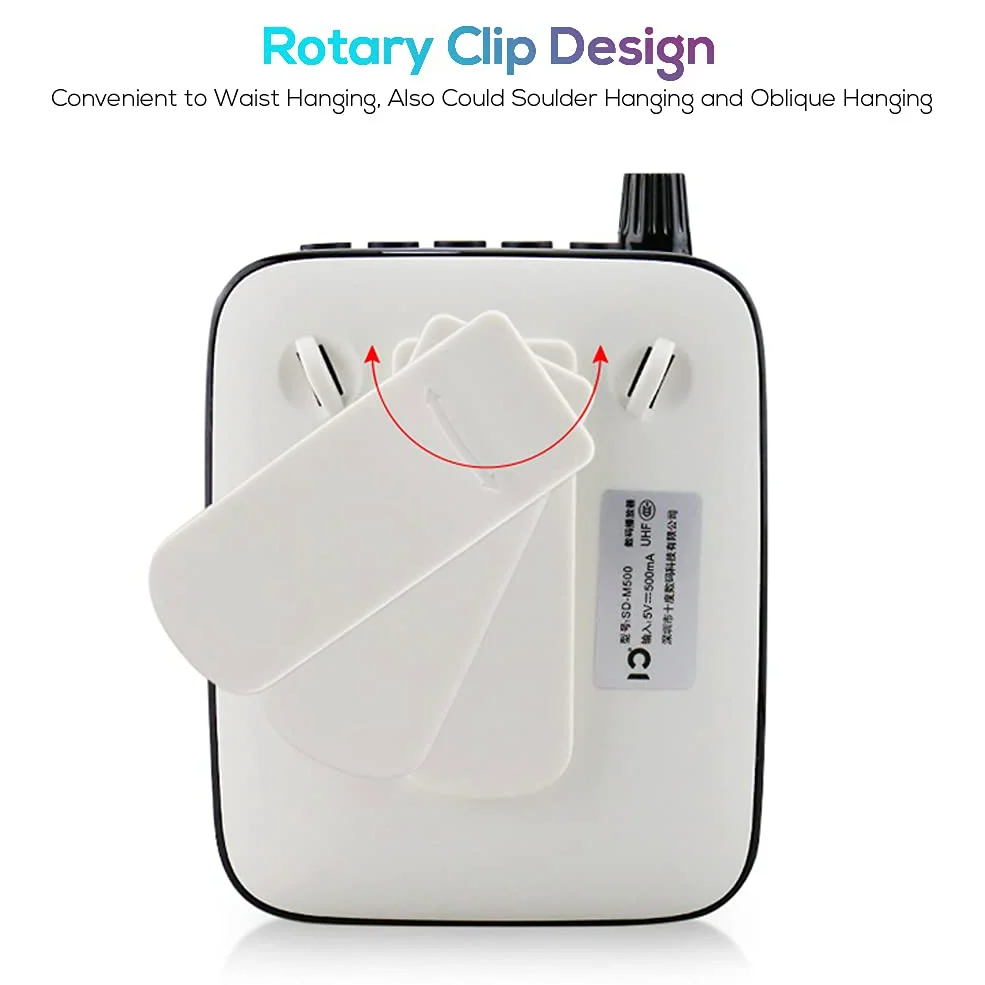 Amplificatore vocale portatile SHIDU cassa con microfono cuffia Batteria ricaricabile Sistema PA personale amplificatore voce portatili mini per insegnanti, guida turistica, yoga, allenatori