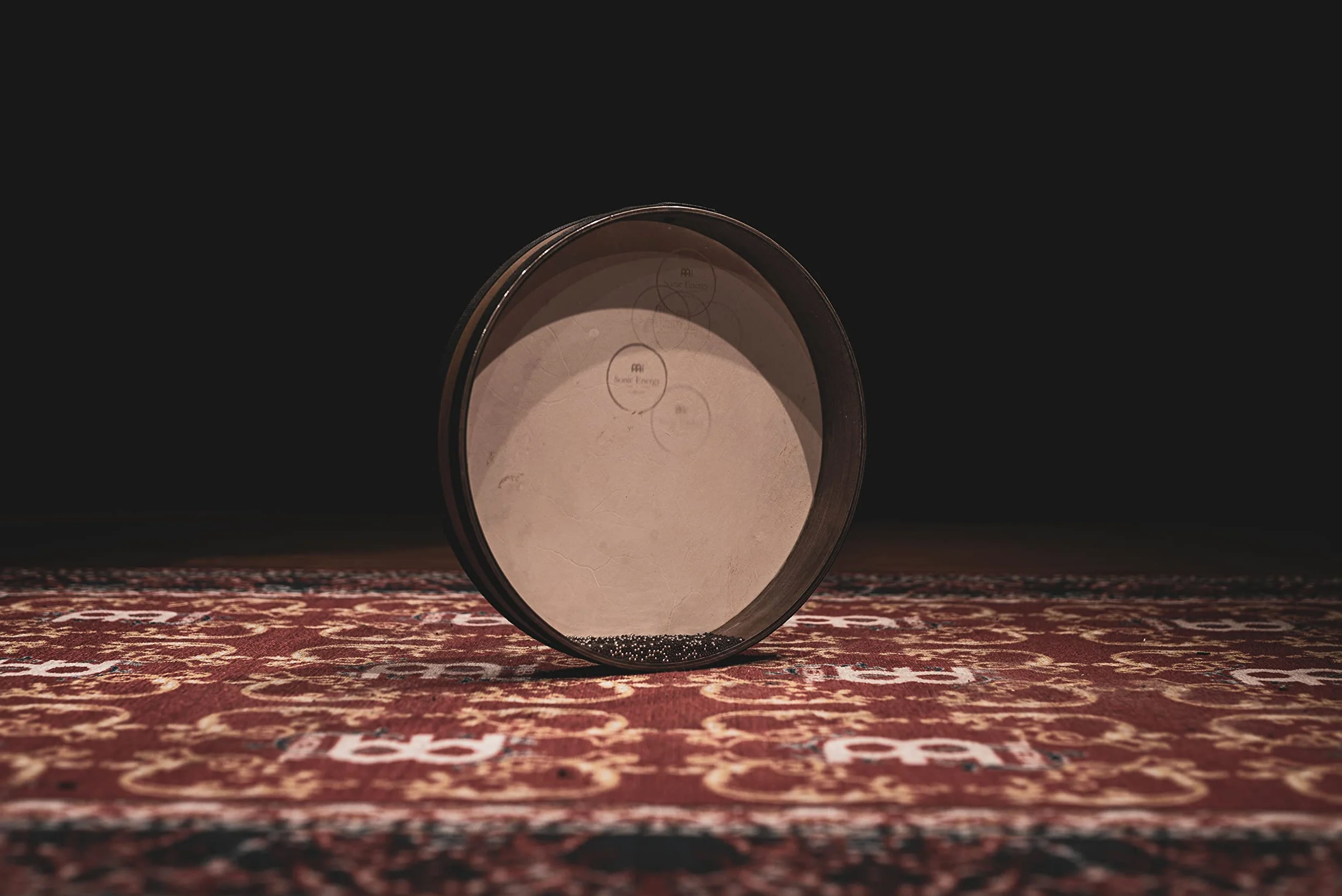 Sonic Energy Ocean Wave Drum – Sea Drum 16 Pollici – Suono delle onde per meditazione, yoga, viaggi sonori, percussioni – Ocean drum con due pelli – Quercia del Siam, marrone (WD16WB)