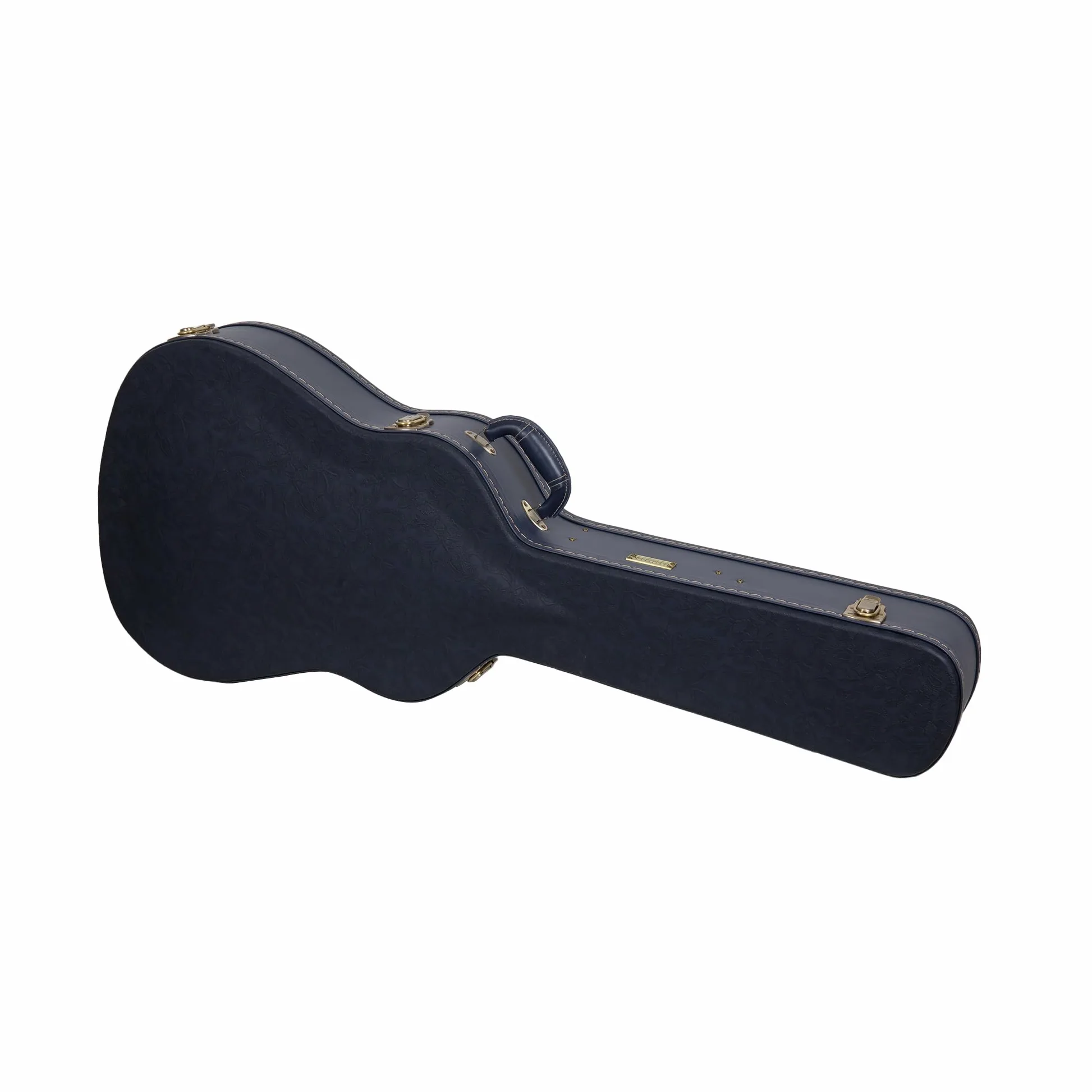 Crossrock Relief Series-CRW630-Acoustic, con superficie altamente strutturata, pelliccia sintetica visone, chiusure in acciaio inox – blu oceano (CRW630DOB)