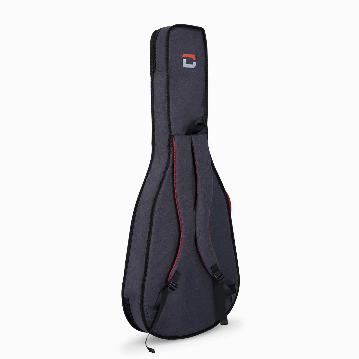 Crossrock Borsa imbottita per chitarra classica 4/4 | Imbottitura 10 mm, spallacci zaino, tasca anteriore – Protezione leggera per studenti e amatori