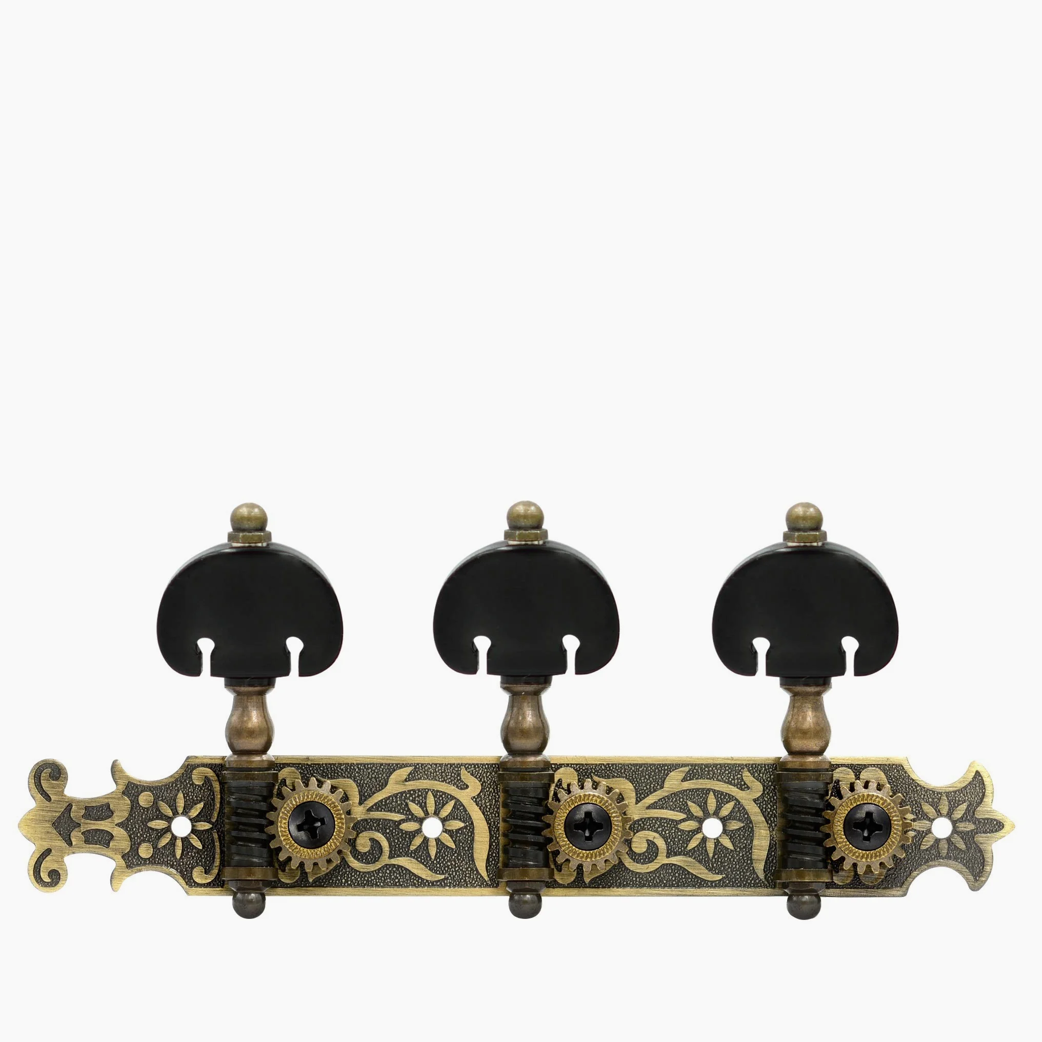 DJ200AB-P6B Tenor Accordatori per chitarra classica professionale accordatura pioli/meccaniche per chitarra classica o flamenco in ottone anticato.