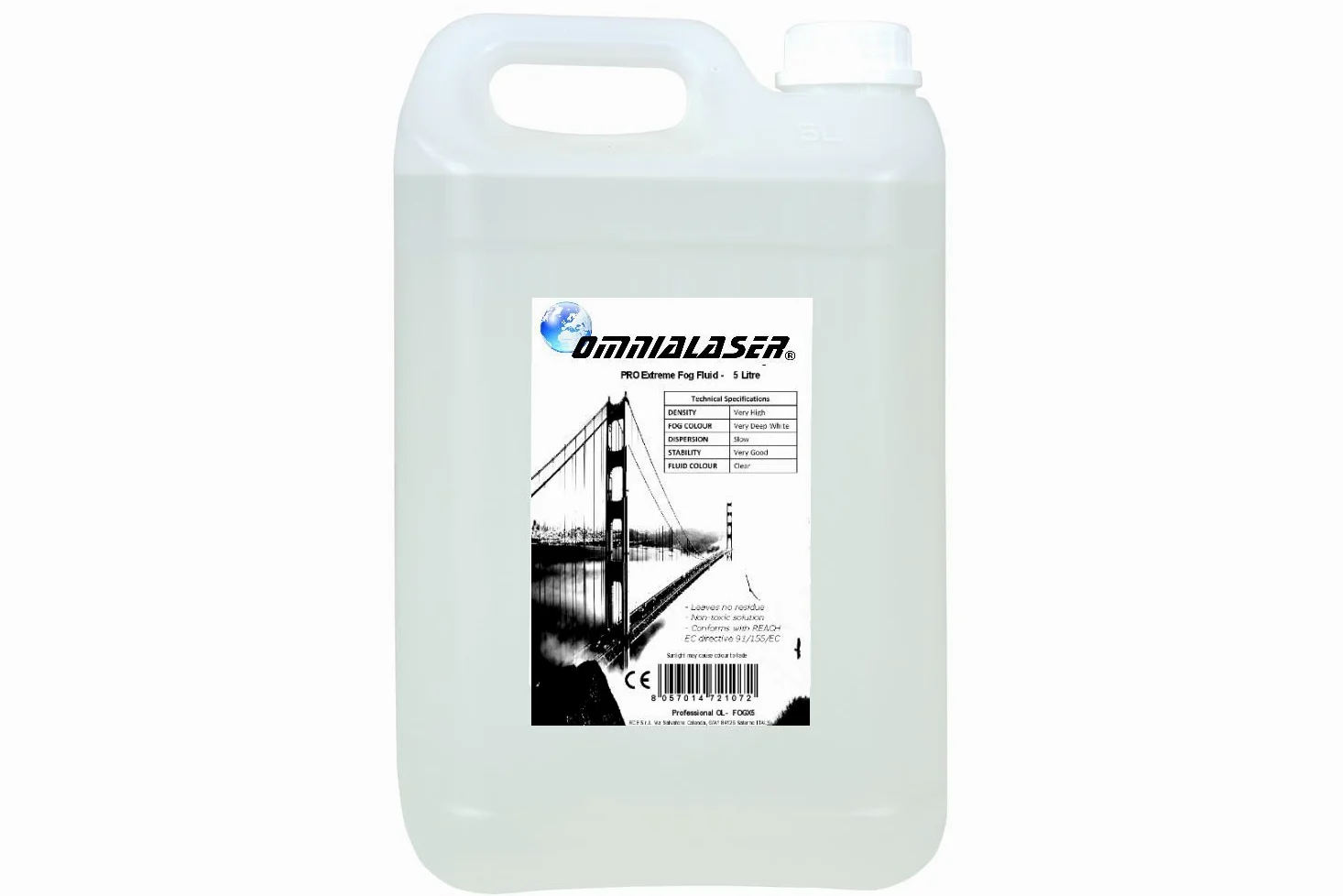 OL-FOGX5 Liquido per il fumo OmniaLaser PRO Extreme adatto per tutte le macchine del fumo 5 Litri (OL-FOGX5) … OL-FOGX5