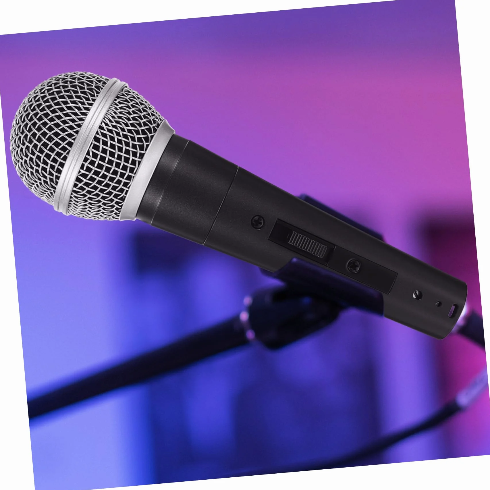 YARNOW Microfono Dinamico con Cavo Nero Microfono Professionale per Cantare e Registrare con Costruzione Resistente e Design Classico per Performance e Speaker