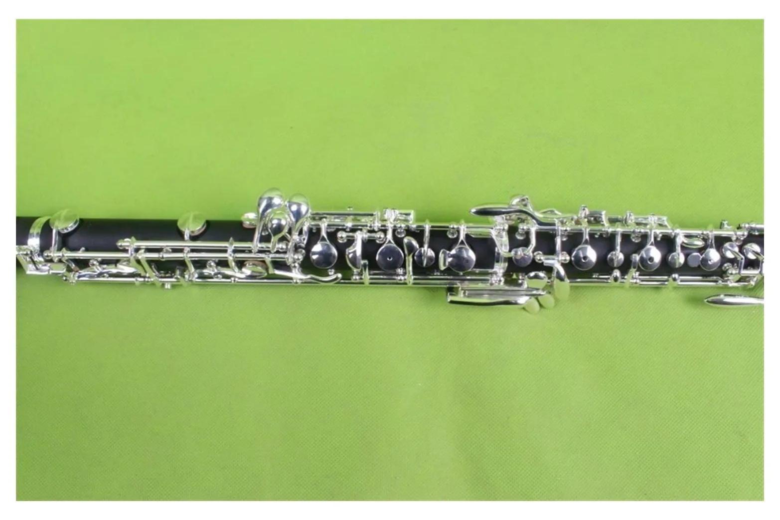 Strumento Oboe Chiave Oboe Professionale C Sinistra F Corpo in ebanite Chiave placcata Argento Custodia Professionale per Oboe Principiante di Oboe