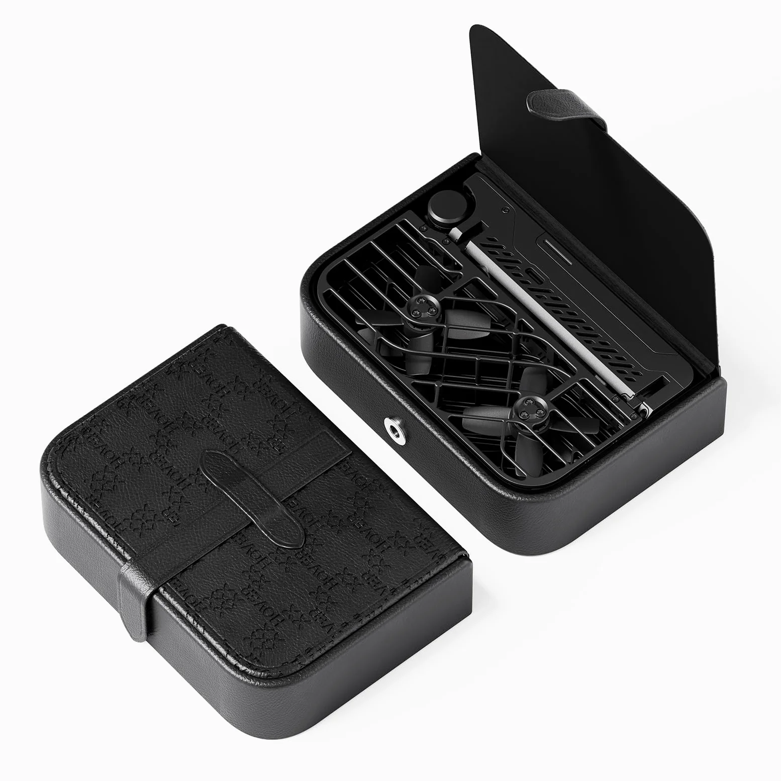HOVERAir Custodia portatile nera da 105 g X1 Drone, 13,7 cm × 9,7 cm × 4 cm, PU, impermeabile, antipolvere, antishock