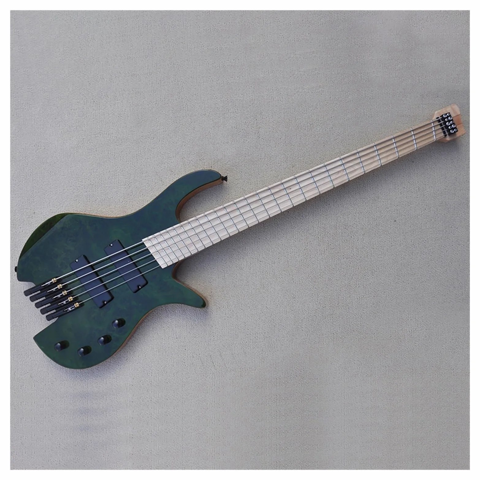 Basso Elettrico Senza Testa A 5 Corde Con Tastiera In Acero Corpo In Frassino Pickup/tasti Inclinati Professionale Chitarra Elettrica Senza Testa