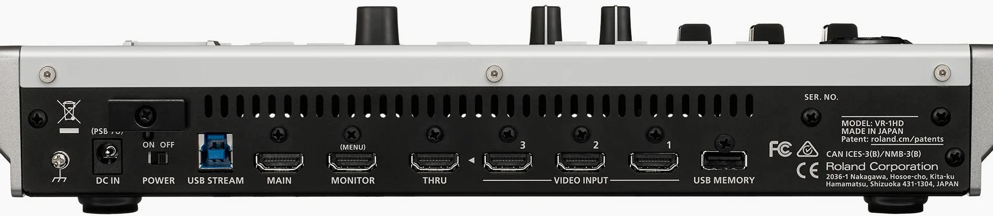 Roland VR-1HD AV Streaming Mixer, progettato per il broadcasting live