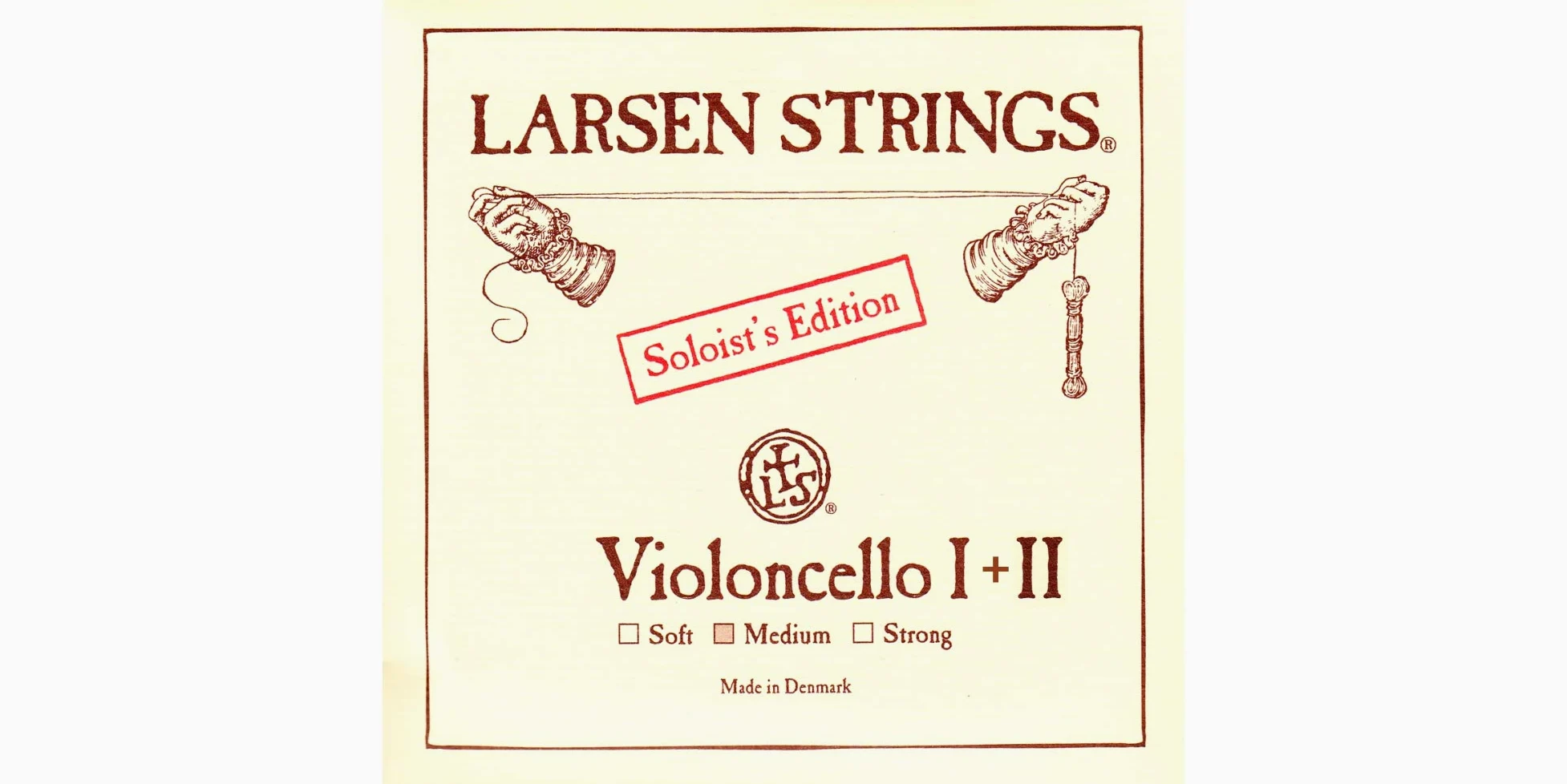 Larsen - Solista per violoncello 4/4 A e D, confezione combinata di calibri medi