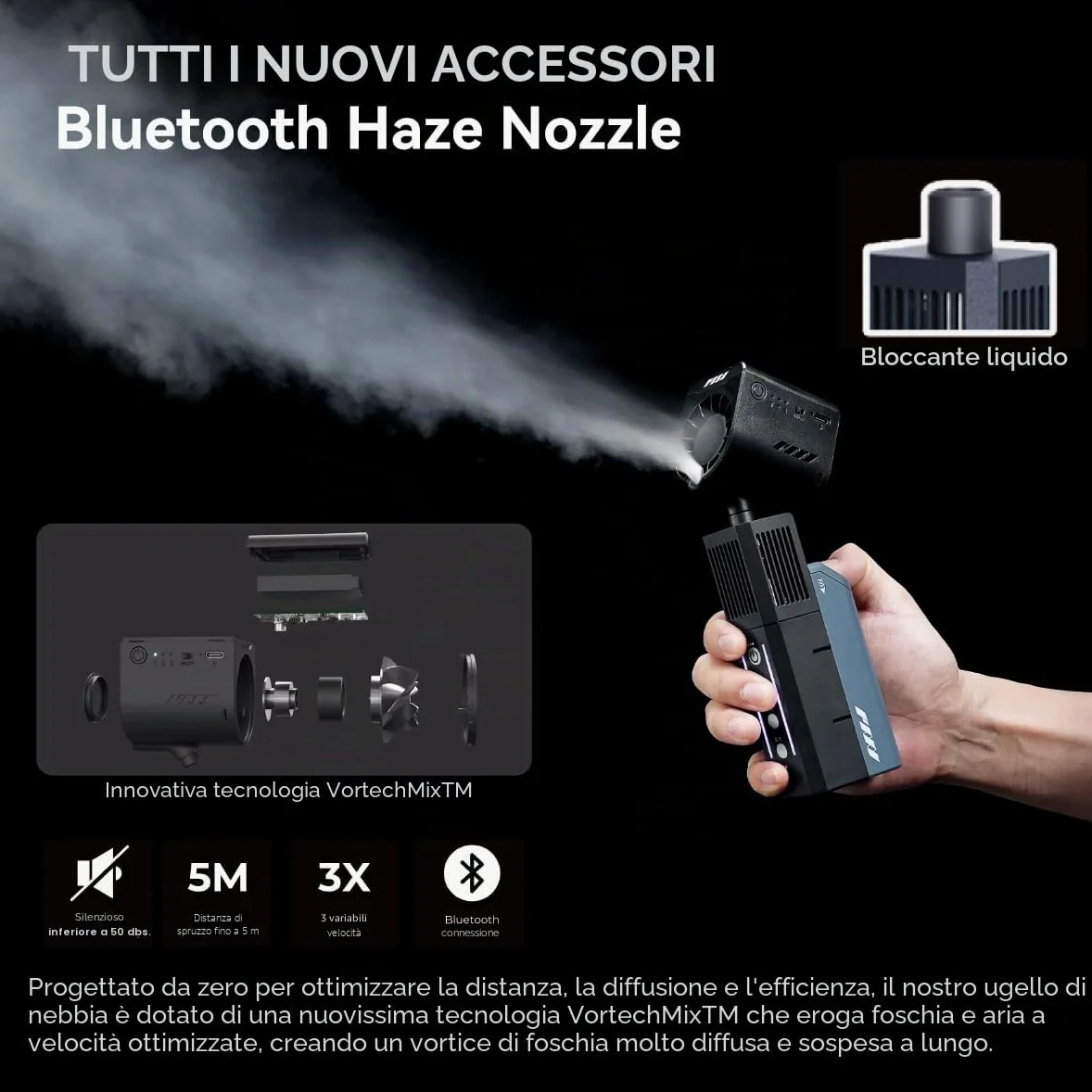 SmokeNINJA Pro - Macchina per fumo portatile portatile con telecomando senza fili (HAZER KIT), nebbia innocua, per eventi all'aperto, feste, effetti palcoscenici, Halloween