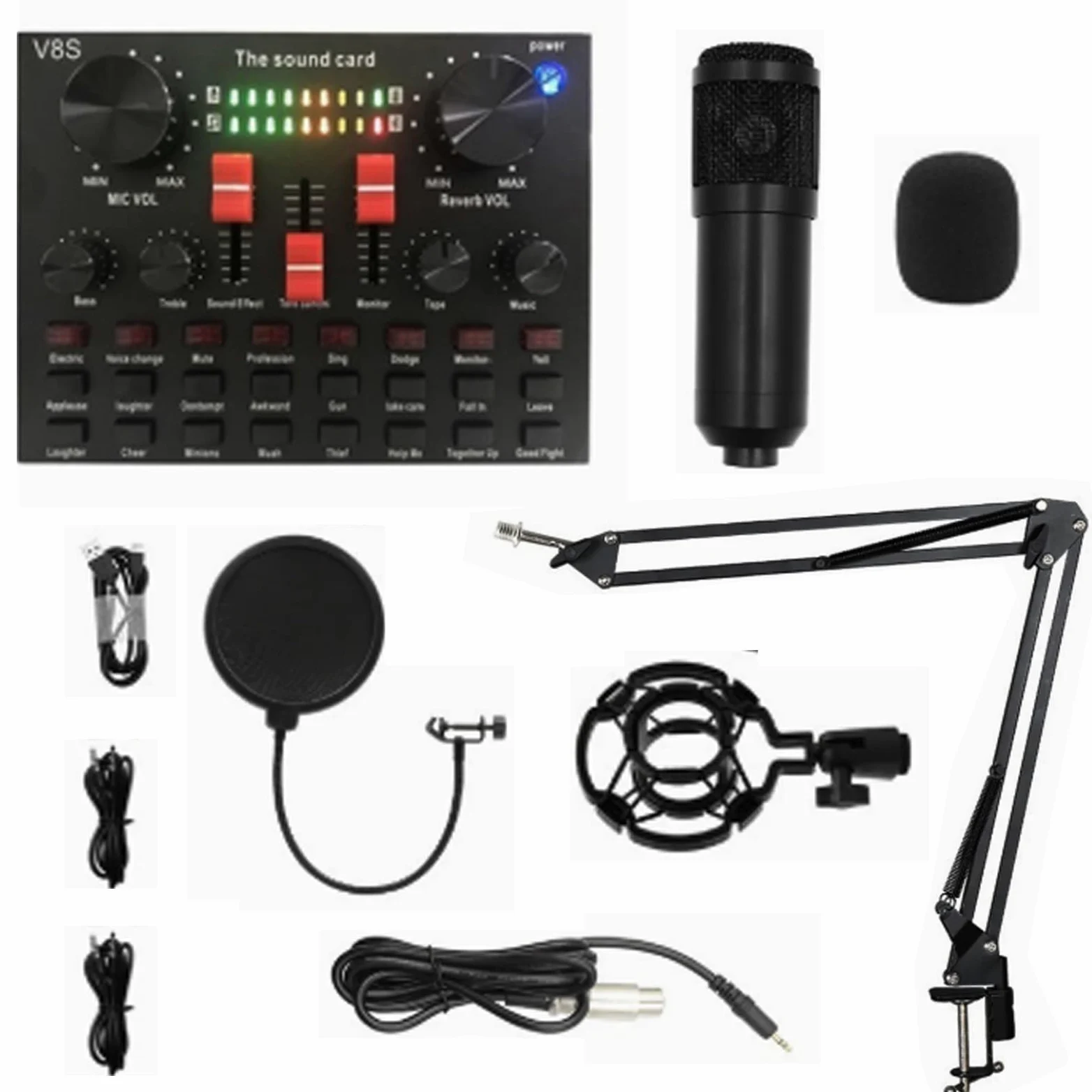 Podcast - Microfono per gamer e mixer all-in-one, perfetto per Live Streaming, YouTube, Gaming
