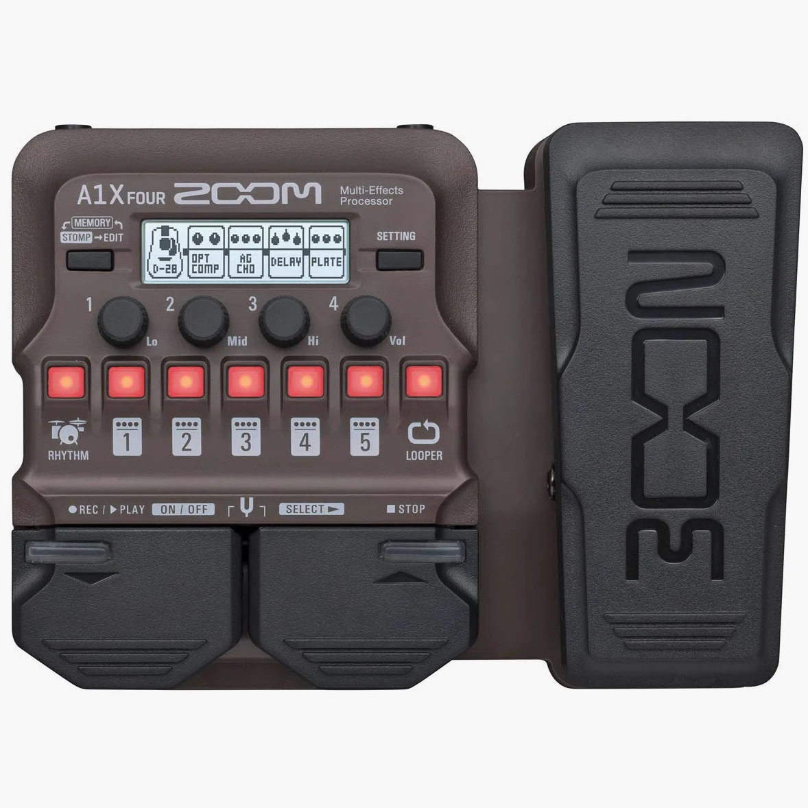 Zoom A1X Four - Dispositivo per effetti acustici + cavo jack Keepdrum 3 m
