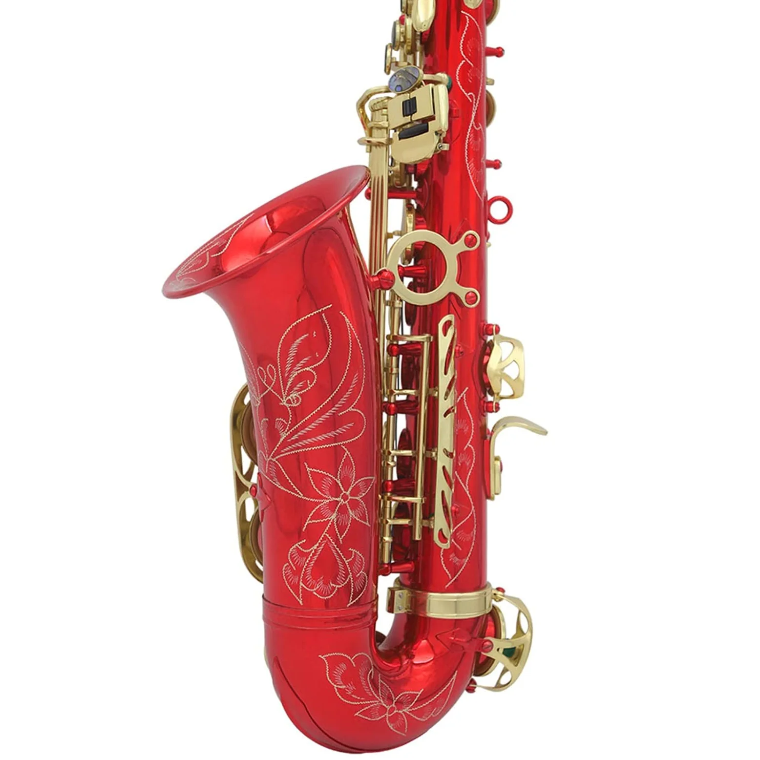 Sassofono EB Sassofono Contralto Ottone Laccato Colorato E Flat Sax Strumento A Fiato con Accessori