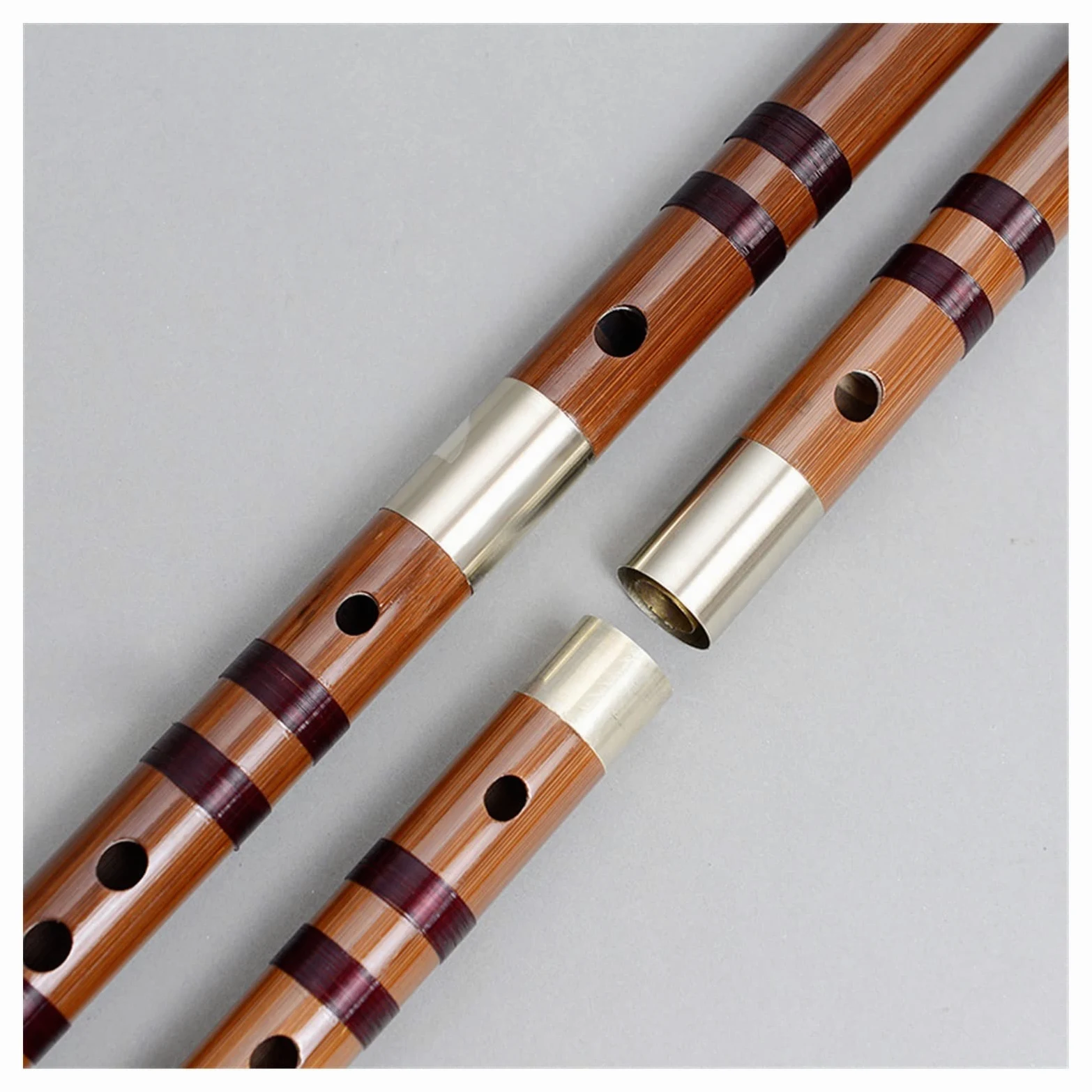 Flauto di bambù Strumenti Musicali A Flauto Traverso per Flauto di bambù Amaro per Principianti (Color : E)