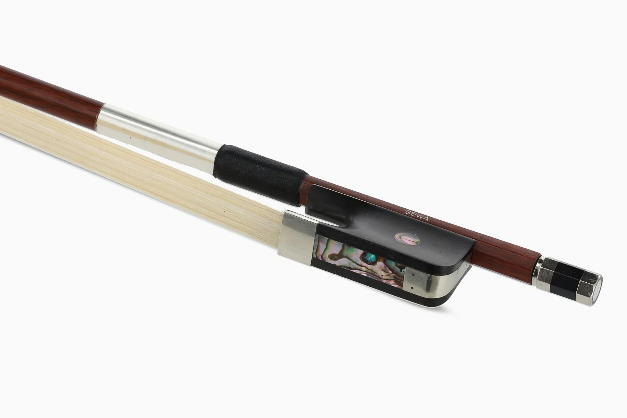 GEWA Archetto per contrabbasso Carbon Student 4/4 - Aspetto legno Marrone scuro - Modello francese