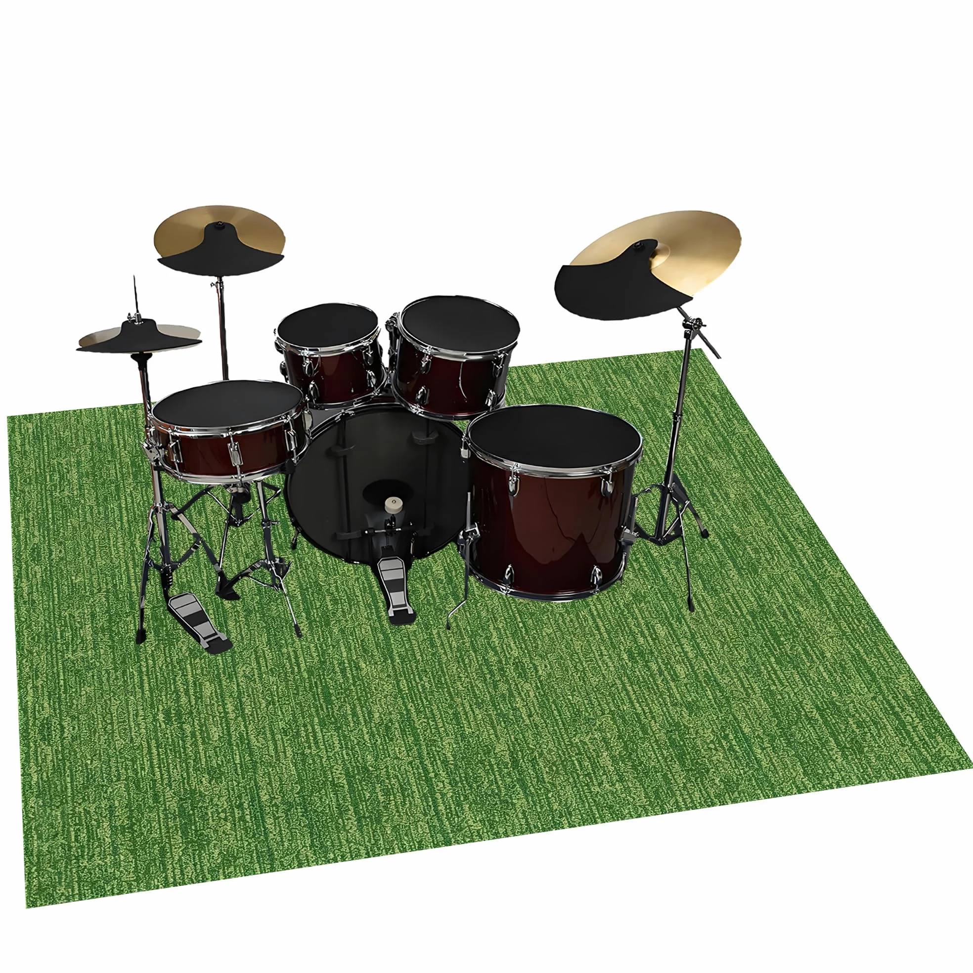 Tappeto Batteria Antiscivolo Tappeto a Tamburo Insonorizzato 250 x 200 cm | Poliestere, Insonorizzato, Professionale, Tappeti per Batterie Elettroniche Rullante Acustica Snare Drum Grancassa Strumenti