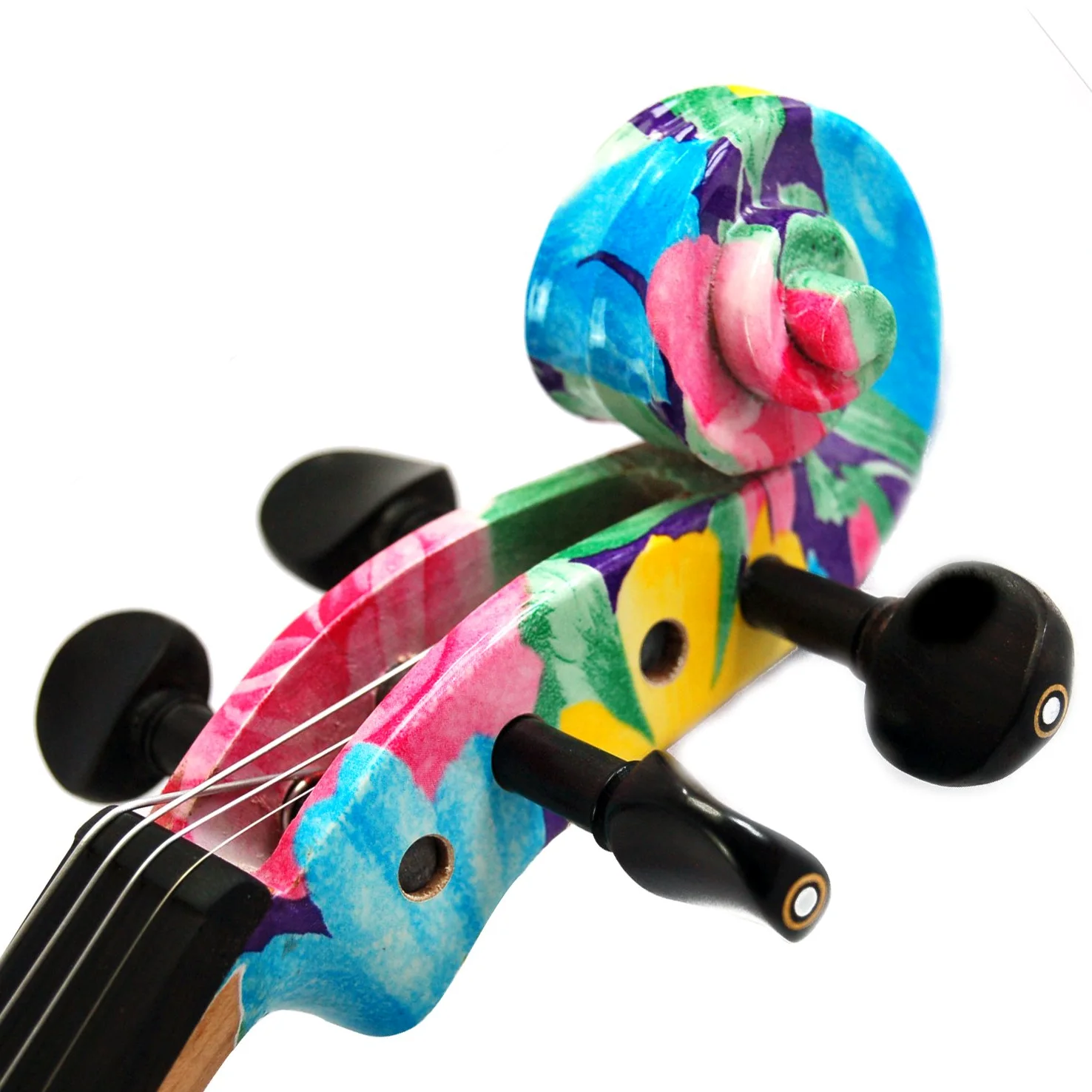 Aliyes - Violino elettrico professionale a mano da donna, silenzioso, 4/4, in legno massello, professionale, per principianti, per violino da viaggio, per spalla, 1002
