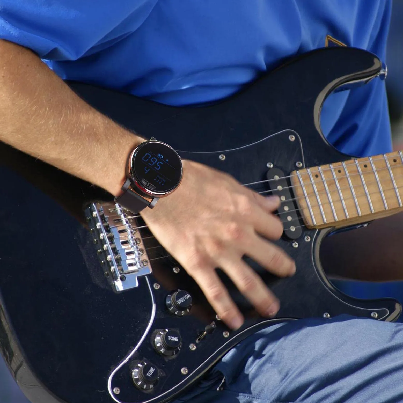 5 orologi metronomici intelligenti | Orologio con metronomi di esercizio a banda e indicatore dell'ora con batteria da 330 mAh – smartwatch da polso, compatibile con pianoforte, batteria, | esercizio a banda e indicatore 'ora con batteria da 330 mAh – sma