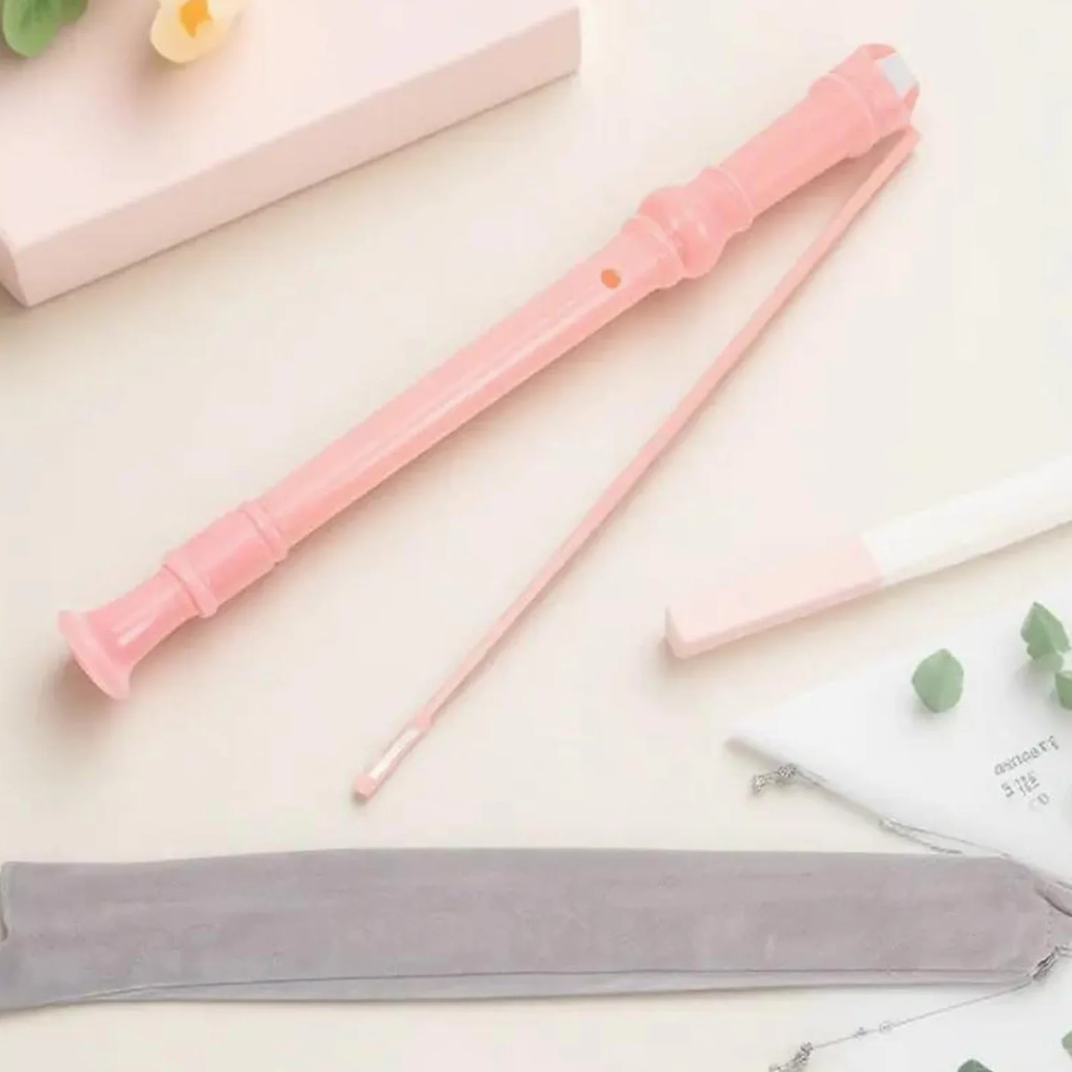 Flauto Dolce Professionale Set Flauto Dolce Soprano A 8 Fori Rosa (dal Design Squisito)