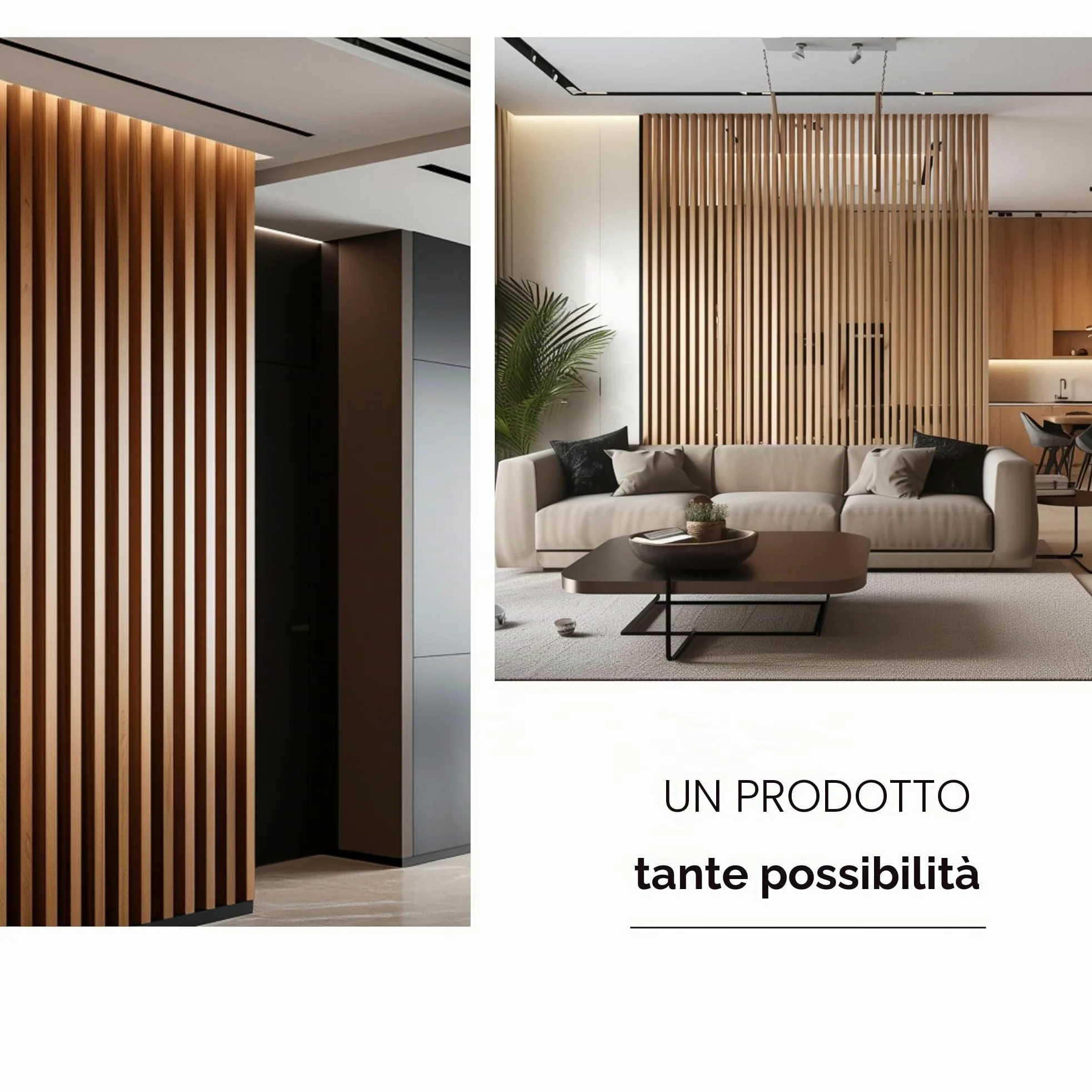 Pannelli A Doghe In MDF Con Struttura In Legno 5 Pezzi 240x3x8 cm Rovere Naturale Grandson Parete Autoportante Parete Divisoria Tramezzo Rivestimento Pareti Decorazione Soggiorno