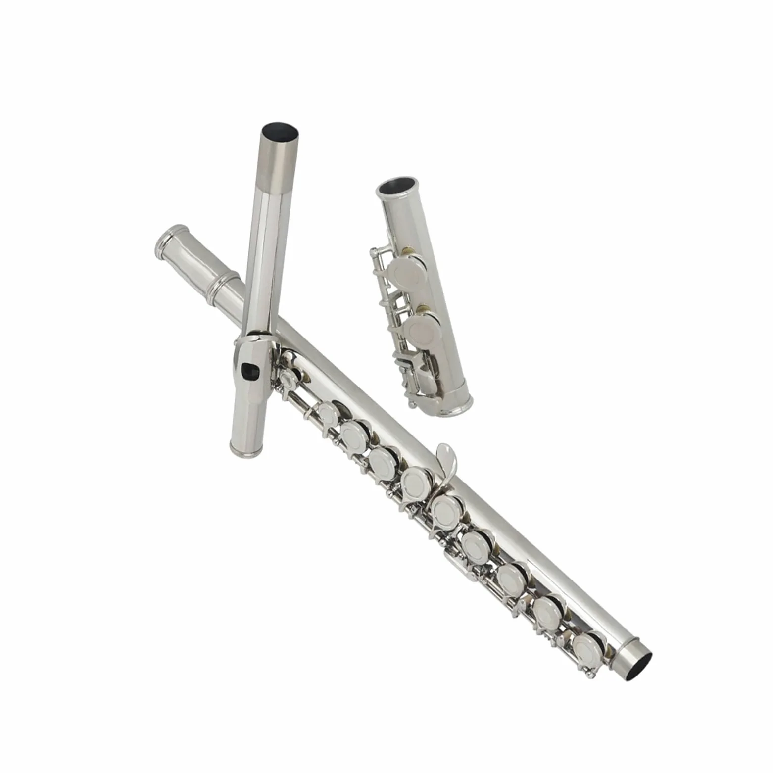 Strumento Flauto Professionale Strumento A Fiato Flauto Traverso In Argento A 16 Fori Con Chiave In Do E Custodia In Pelle