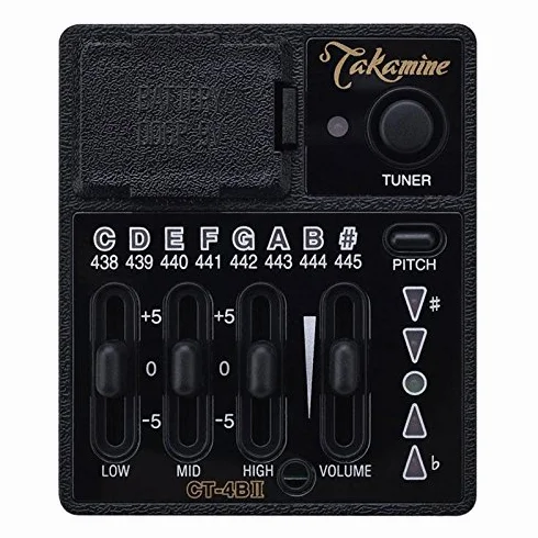 Takamine CT4BII Preamp per chitarra western (preamplificatore per chitarra Takamine Pro Series con 3 bande EQ