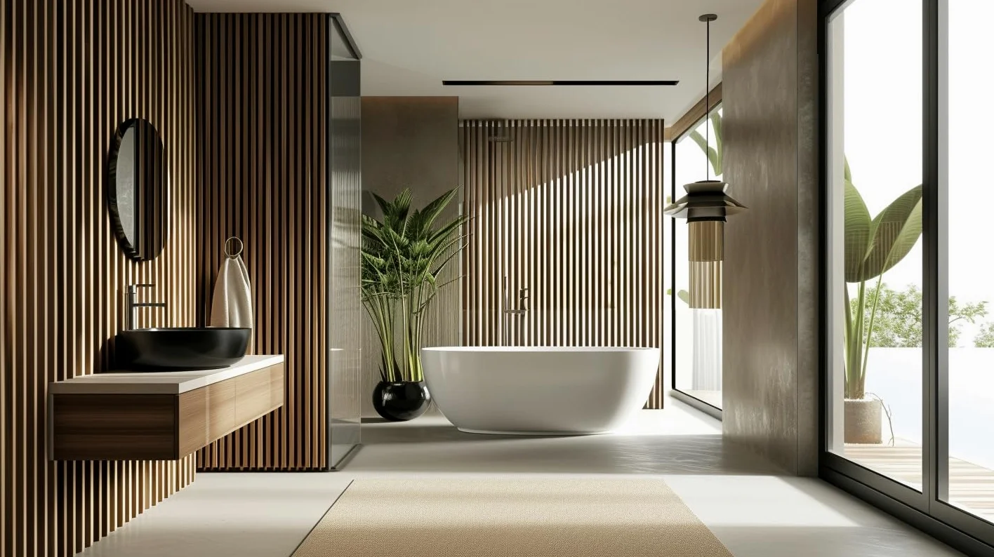 Pannelli A Doghe In MDF Con Struttura In Legno 5 Pezzi 240x3x8 cm Rovere Naturale Grandson Parete Autoportante Parete Divisoria Tramezzo Rivestimento Pareti Decorazione Soggiorno