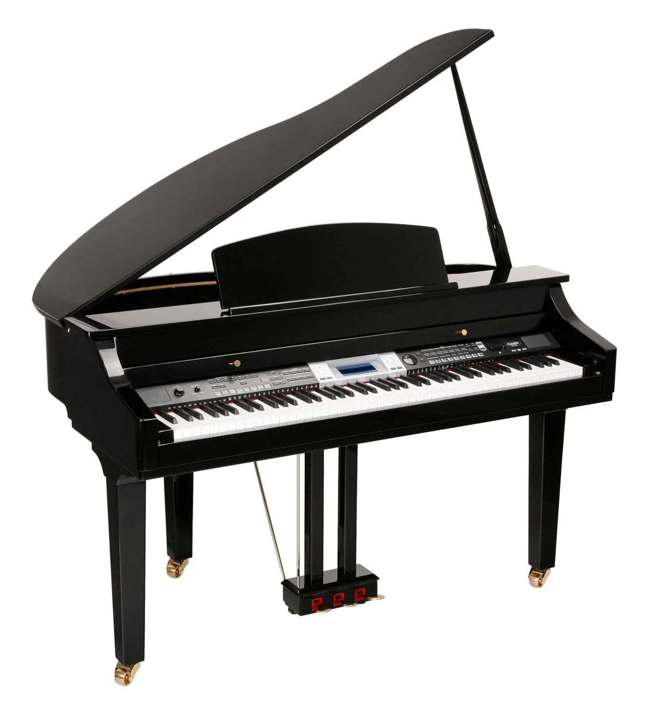 Pianoforte a Codino digitale Classic Cantabile GP-500 - finitura nero lucido