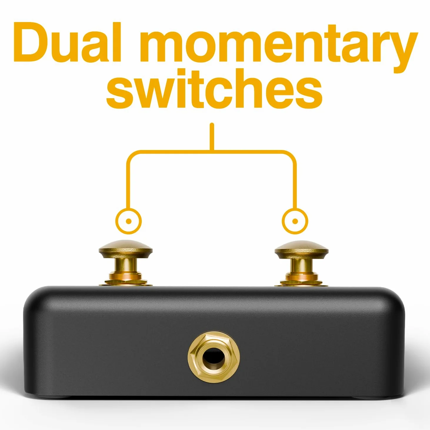 Singular Sound Dual Momentary Footswitch Plus per l'uso con BeatBuddy, Effetti Pedali, e Strumenti Elettronici (nero)