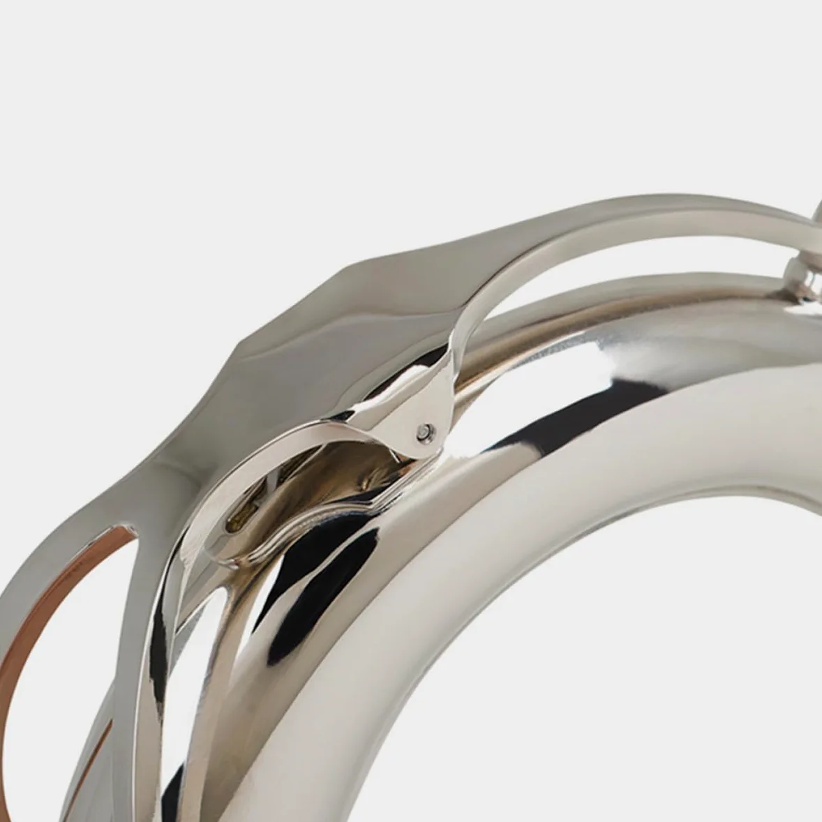 POPETPOP Collo Accordatura in Si Bemolle Diametro 27,5mm per Curvo in Ottone Placcato Argento Facile Installazione e Manutenzione Sassofono Tenore