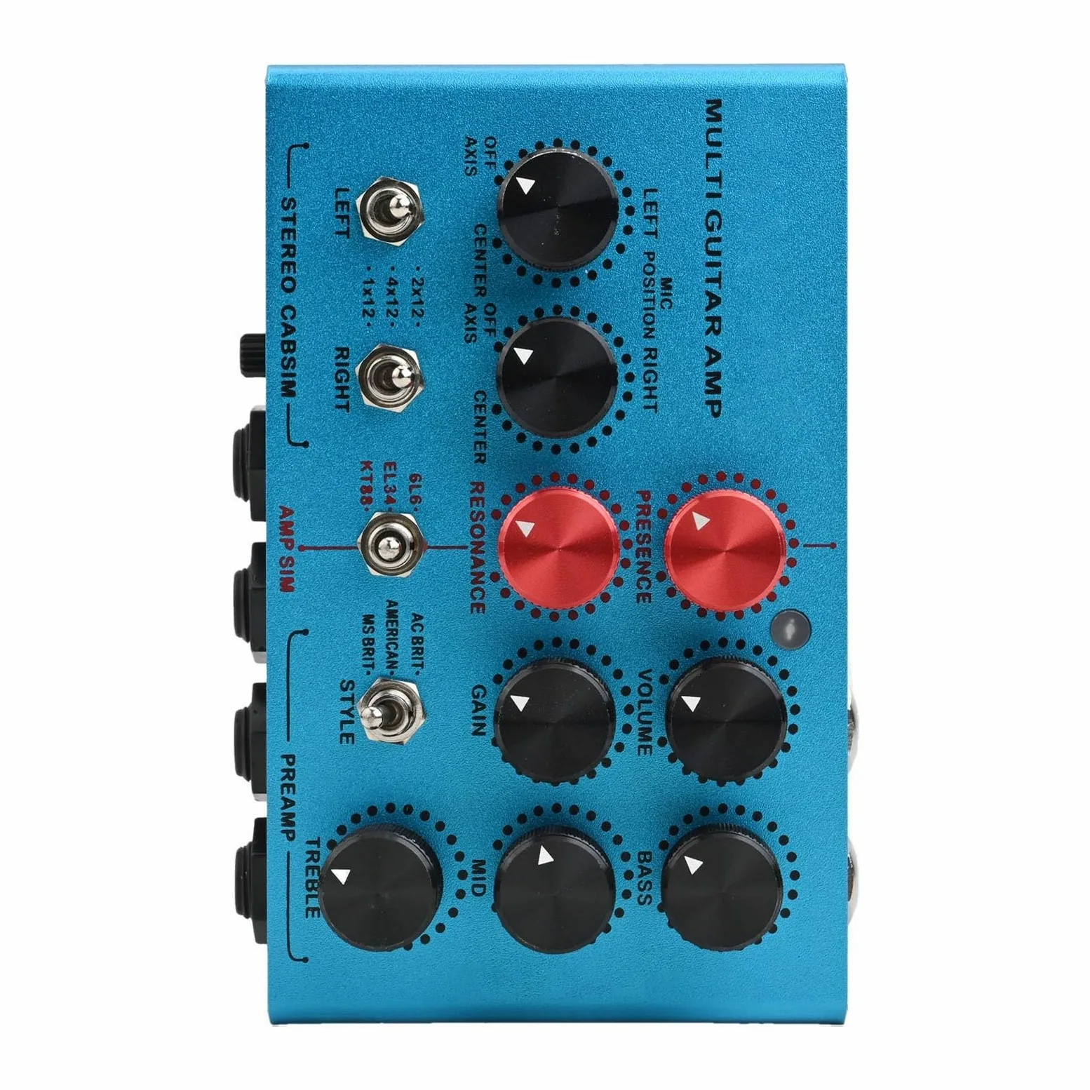 Pedale multi funzionale per chitarra con effetto audio mosky True Bypass, per esercitarsi con basso elettrico, uso domestico, nero