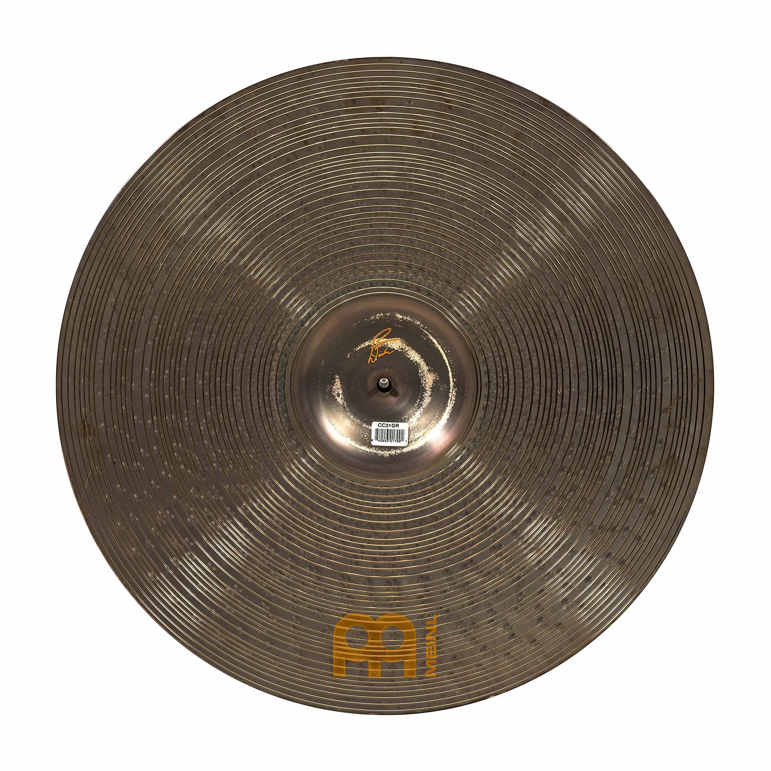 Meinl Cymbals Classics Custom Brilliant Brann Dailor Piatto Ghost Ride 21 pollici (53,34cm) per Batteria - Bronzo B12, Finitura Brillante, Prodotto in Germania (CC21GR)