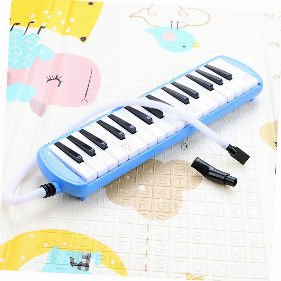 POPETPOP Melodica Tasti per Principianti con Tubo Bocchino Tastiera Portatile Leggera e Colorata Strumento Musicale Elettronico con Effetti Sonori Integrati per Pratica e Performance