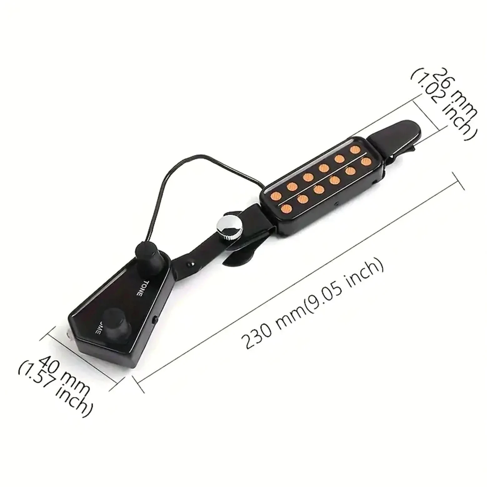 Pickup Per Chitarra Acustica Pickup Per Chitarra Acustica Trasduttore Magnetico A 12 Fori Per Un Suono Migliorato Manopole Di Volume E Tono Regolabili Pickup