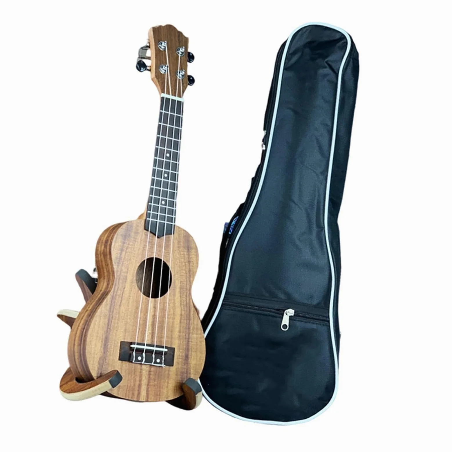 Ukulele Da 21 Pollici Realizzato Interamente In Legno Di Acacia Con Imbottitura In Cotone Strumento Musicale Professionale A Quattro Corde Ukulele