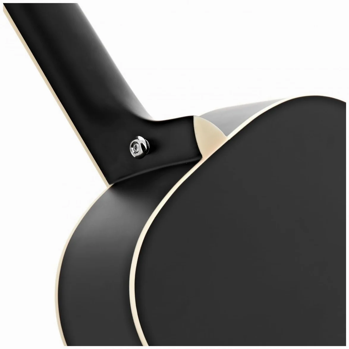 Chitarra acustica Parlour e pacchetto di accessori di Gear4music, nero | Corpo Compatto Ideale per Viaggiare, Tiglio per Toni Chiari ed Equilibrati, Borsa Corde Accordatore e Capotasto, Nero