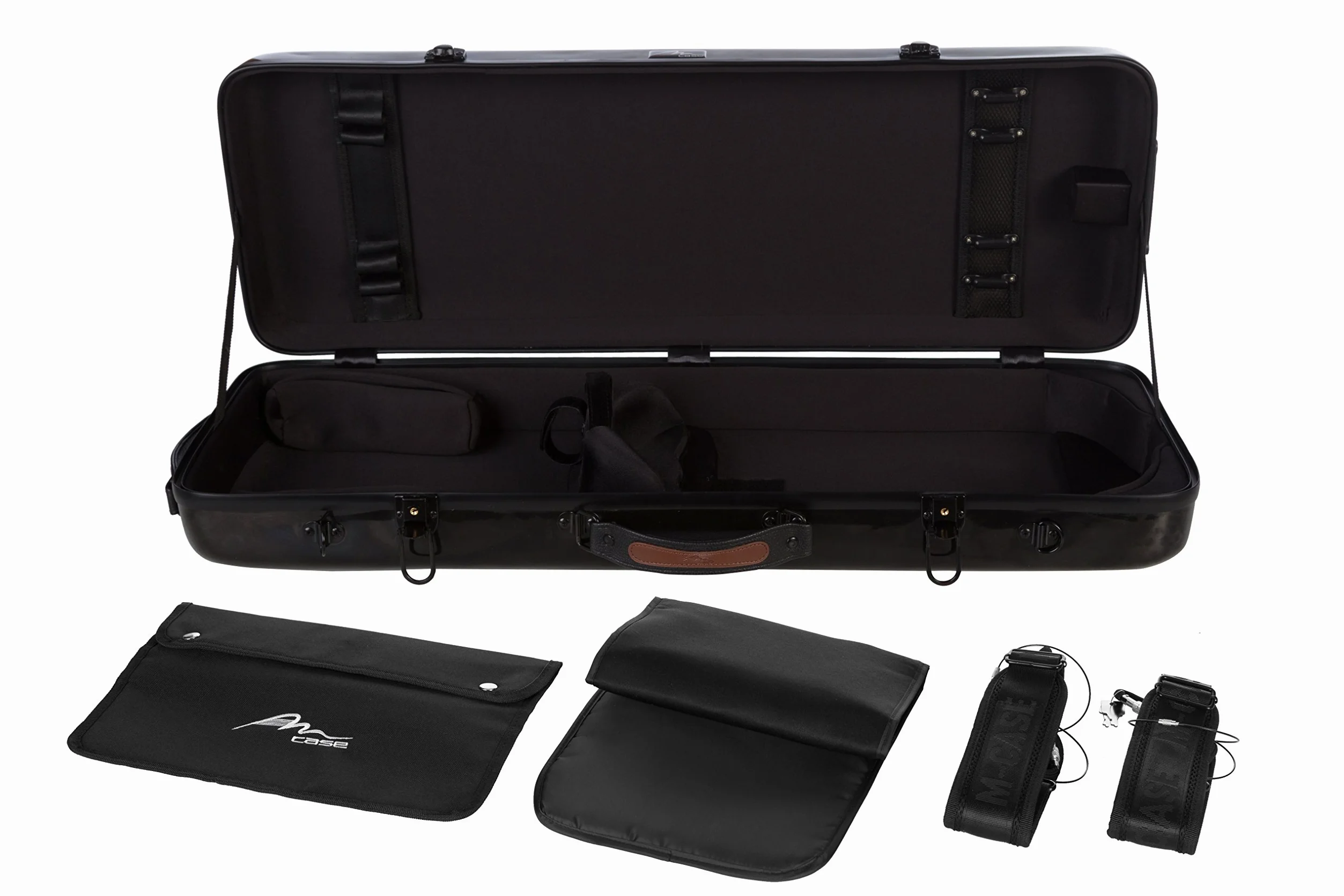 M-Case Custodia per Viola Fiberglass 38-43 Oblong nero borsa musicale