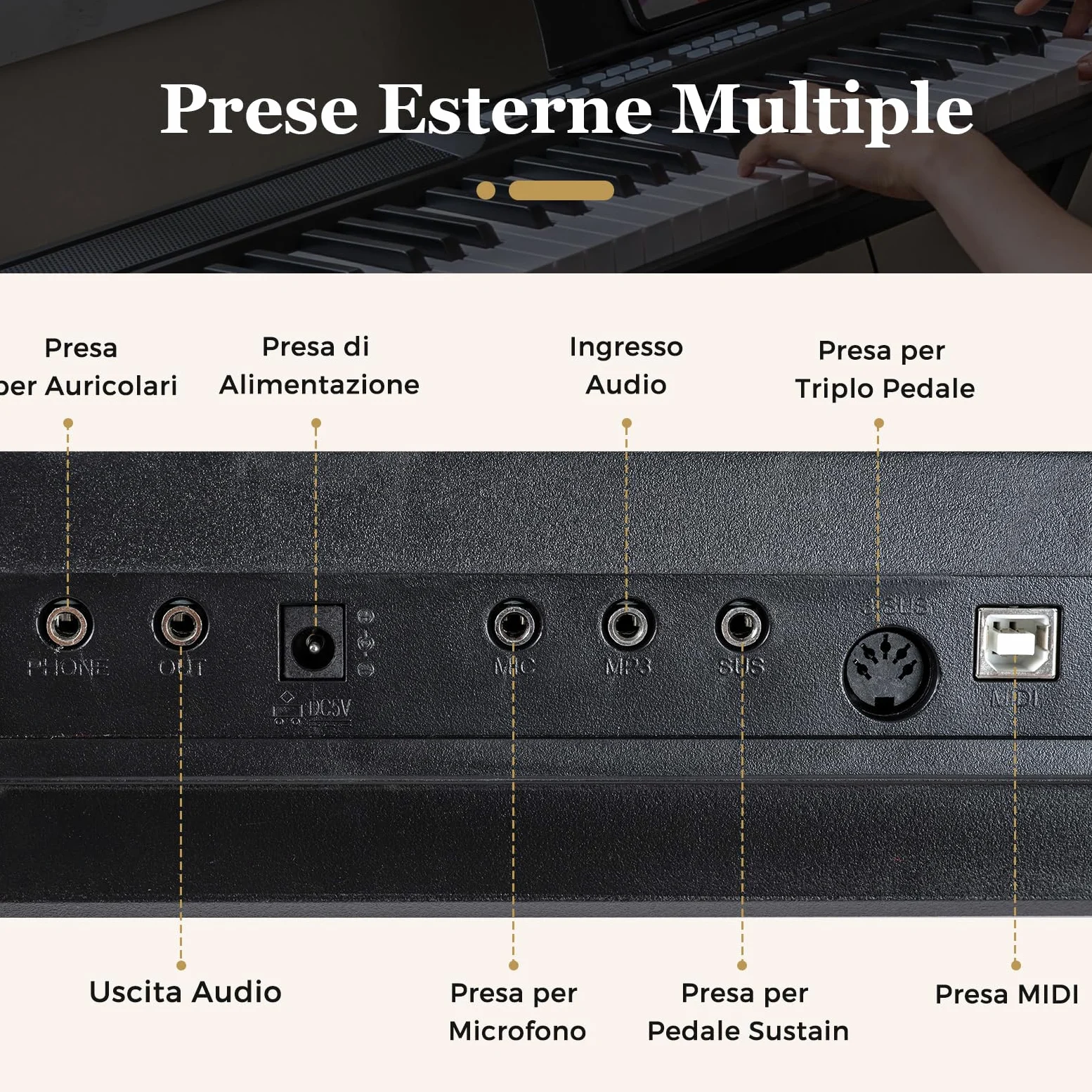 COSTWAY Tastiera Pianoforte Elettrico a 88 Tasti, Piano Digitale con Supporto e Sgabello Regolabili, Tastiera Sensibile, Tasti e Pulsanti Illuminati, Funzione MIDI, Pedale di Sustain, Cuffie (Nero)