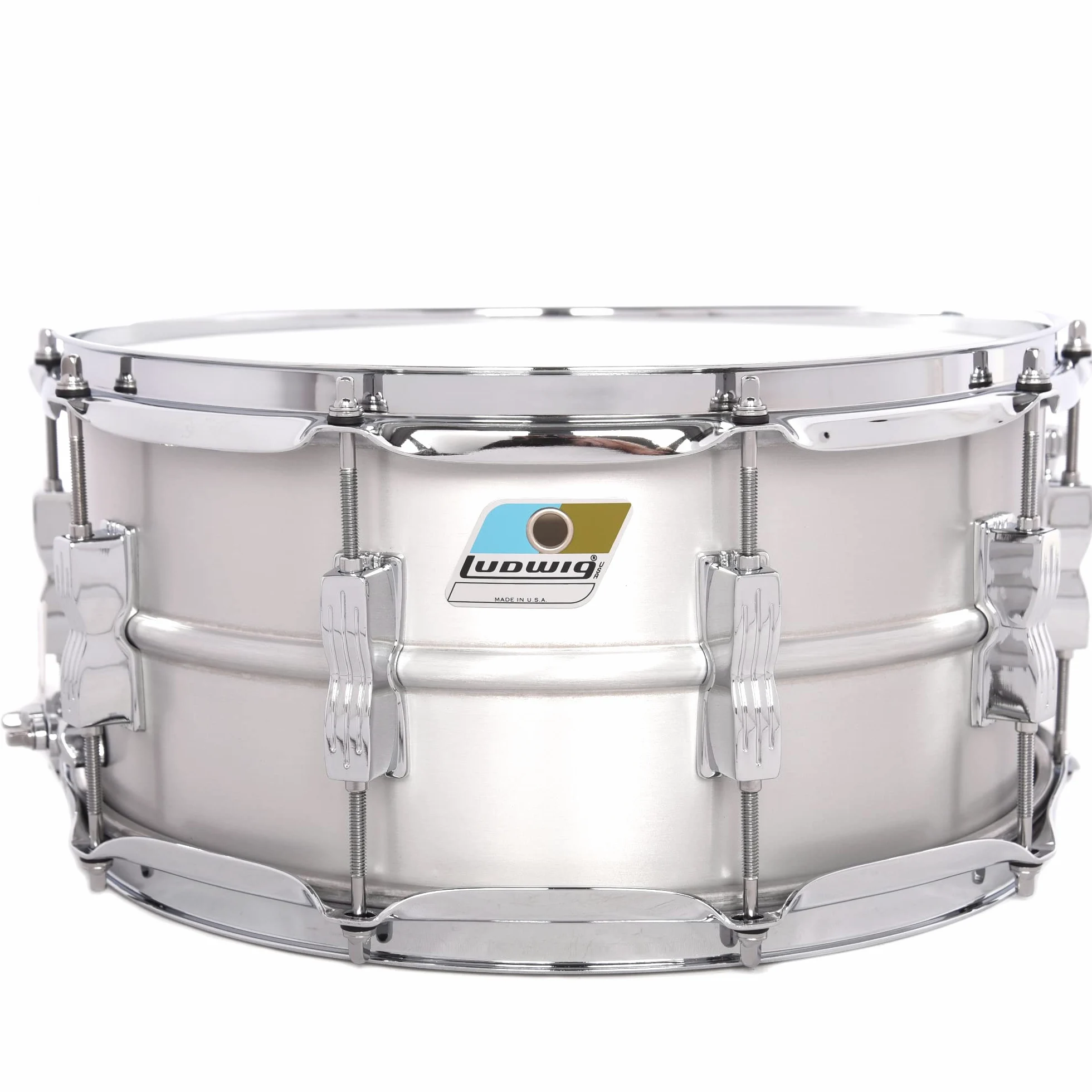 Ludwig Acrolite - Tamburo classico in alluminio, finitura opaca, 6,5 x 14 cm
