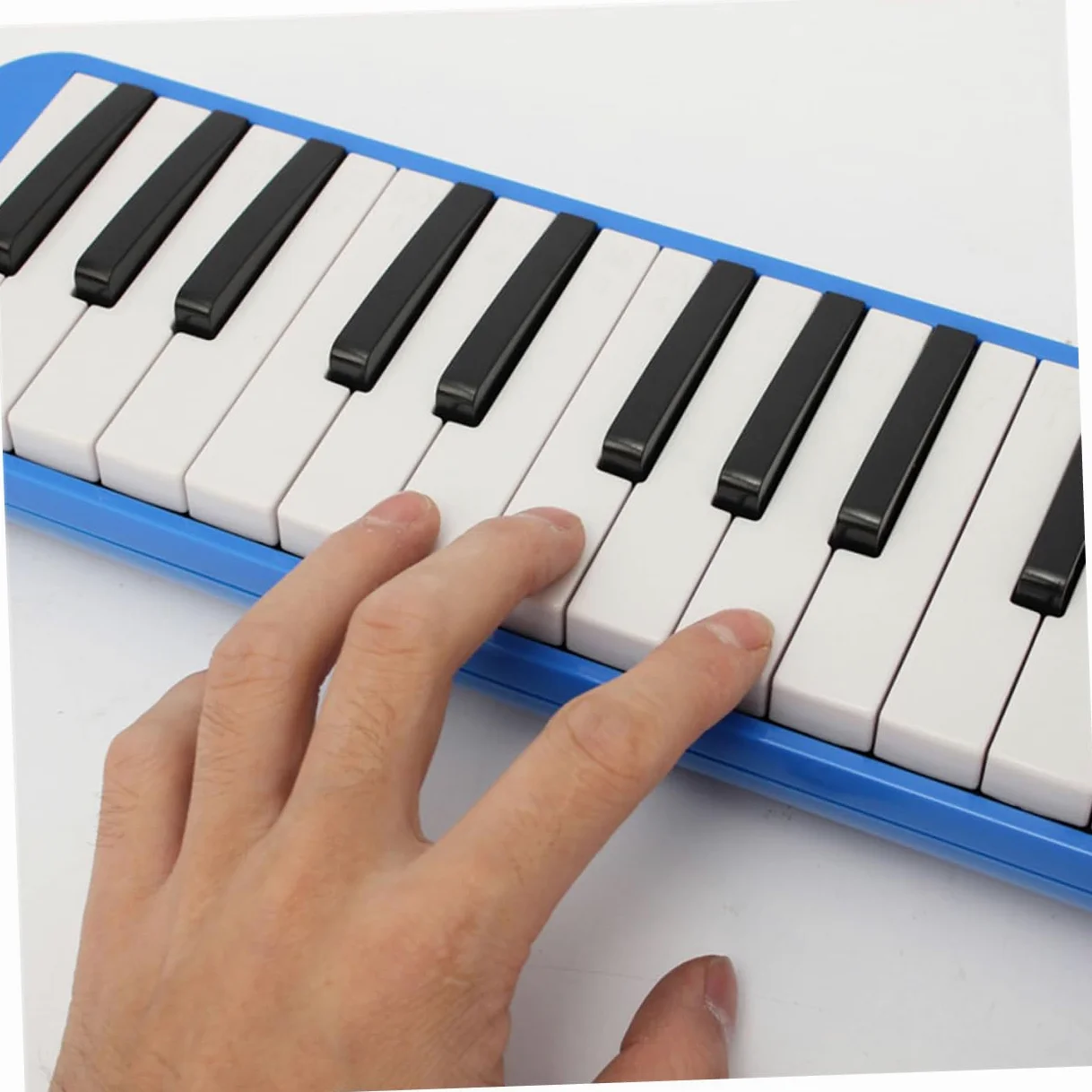 BESTonZON 32 armonica a tastiera pianoforte melodico pianoforte a bocca fisarmonica a piano giocattolo strumenti a tastiera fisarmonica strumento melodico melodica portatile Blue