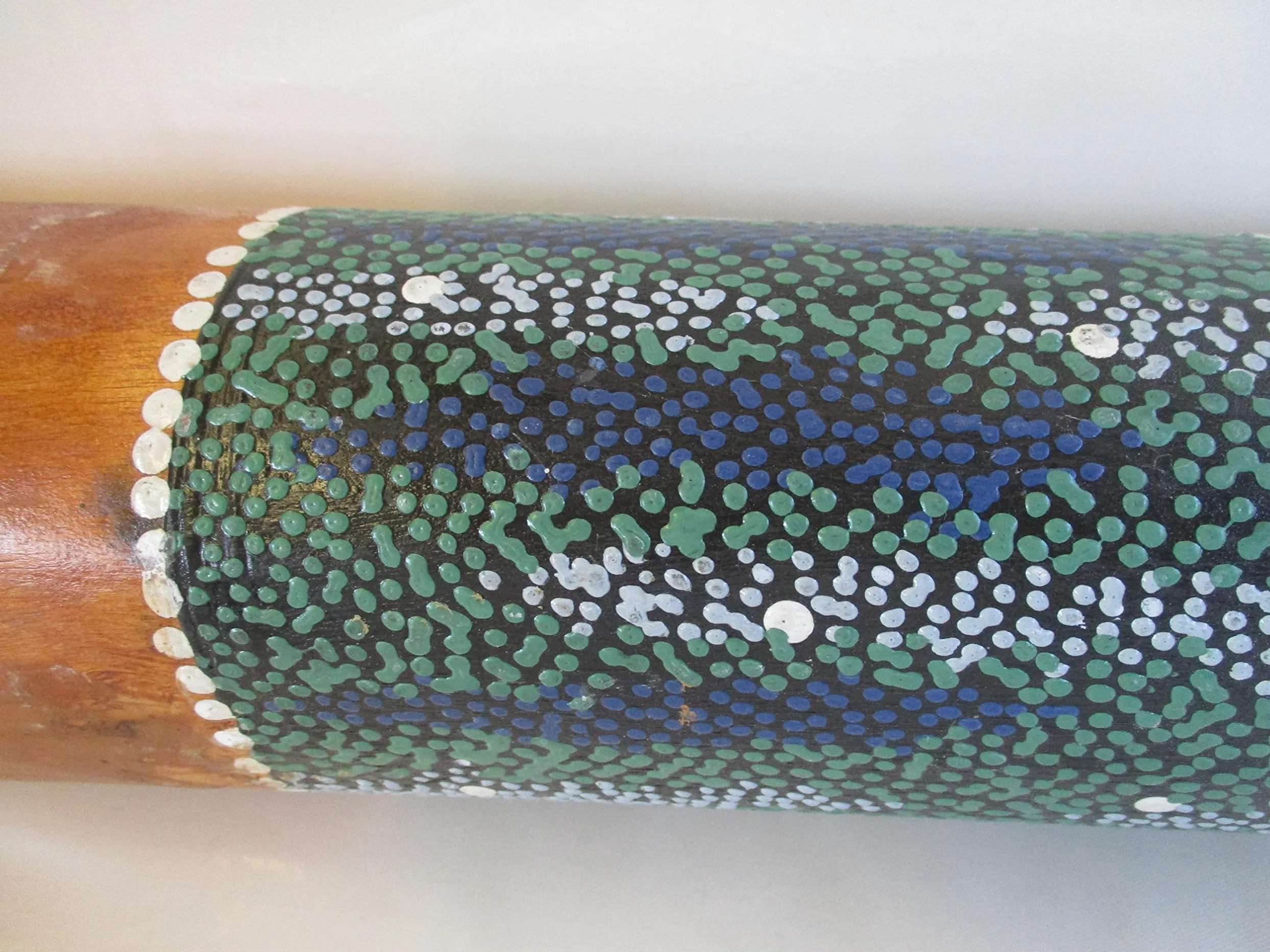 Fantasie d'Oriente Didgeridoo, Strumento Aborigeni Australiani NON SINTETICO BAMBU, Legno, 130 cm x 11 cm