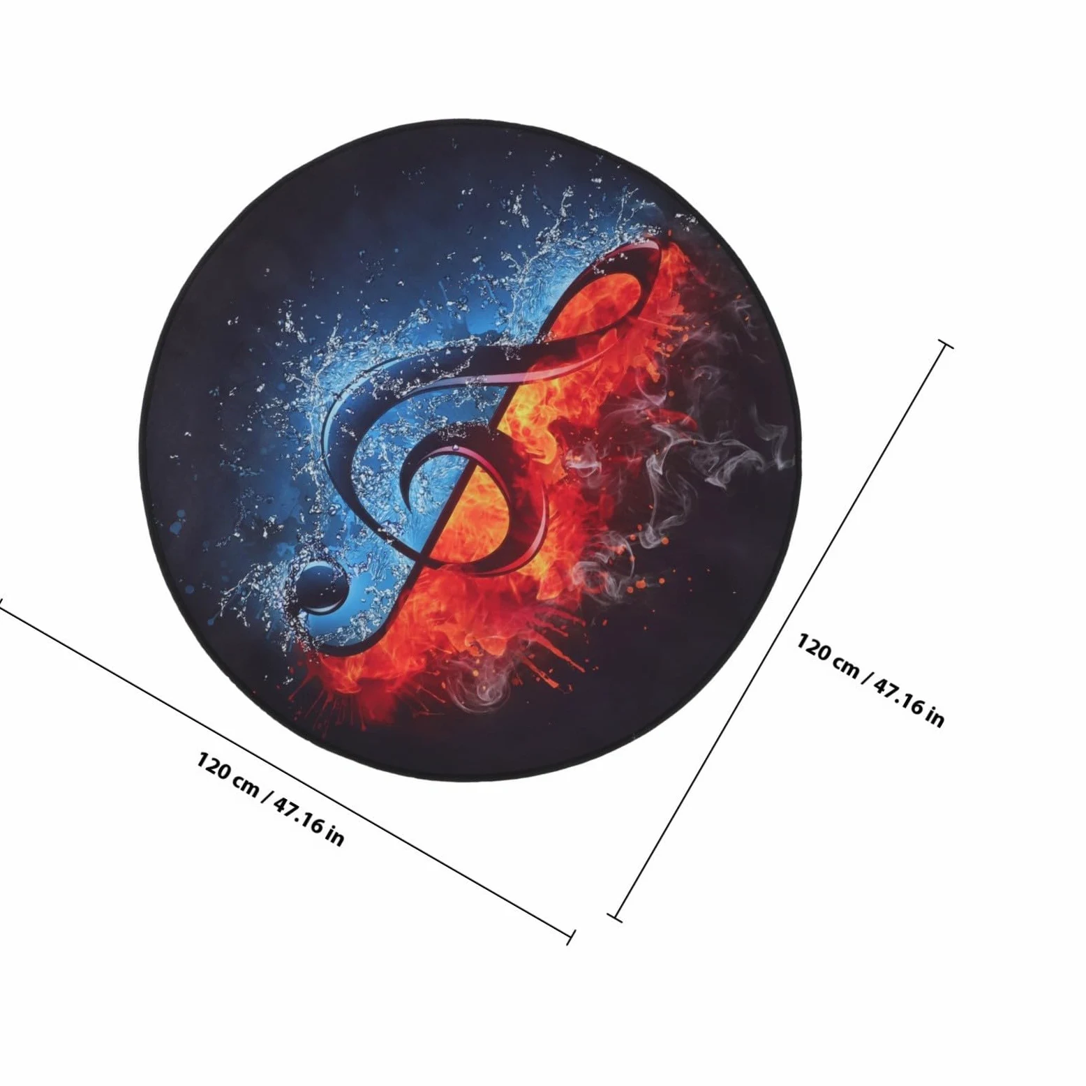 MAGICLULU Tappeto Fonoassorbente per Batteria Particelle Antiscivolo Antiscivolo in Flanella Tappeto Decorazione Pavimento Resistente per Strumenti Musicali, per Casa e Negozio