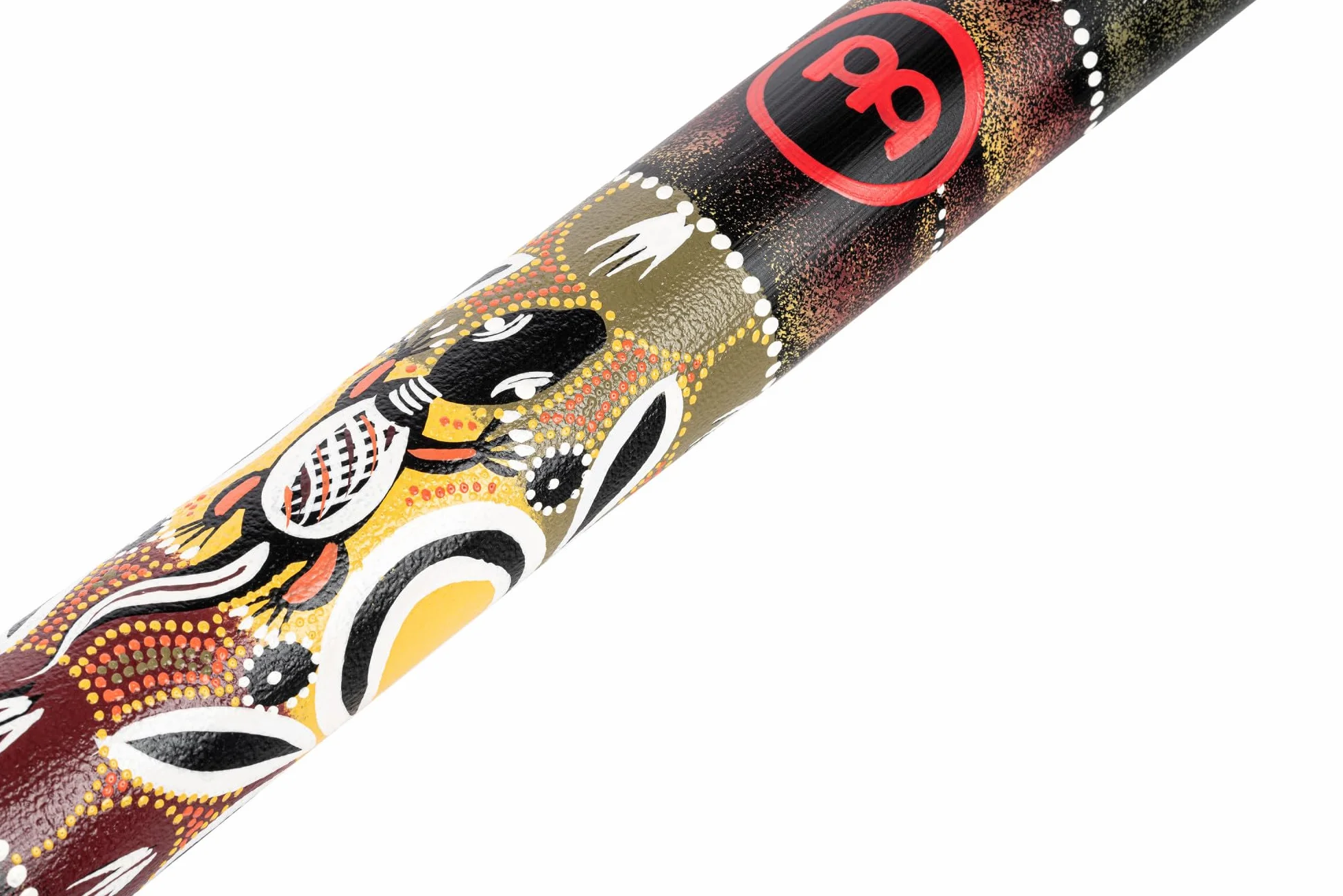 Meinl Percussion DDG1-BK, Didgeridoo in legno con dettaglio dipinto a mano, 120 cm, 47", Nero