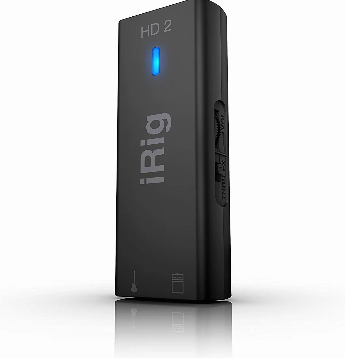 IK Multimedia iRig HD 2 - Interfaccia Audio Digitale per Chitarra e Basso, Per iPhone/iPad/iPod e Mac/PC, Nero