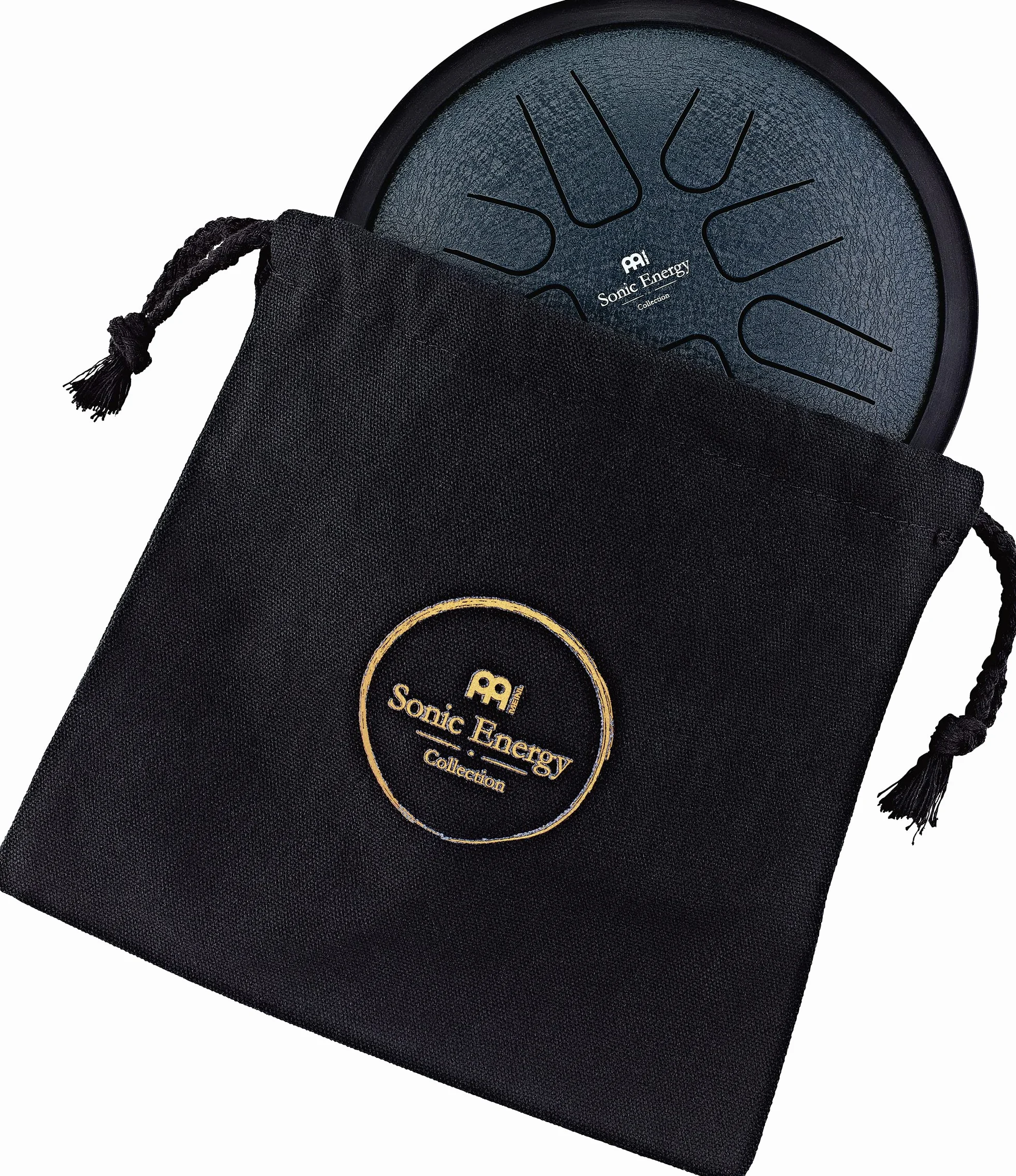 Sonic Energy Steel Tongue Drum – Small Tank Drum da 7 Pollici in G Minore – Strumento in Acciaio Inossidabile per Meditazione, Yoga, Bambini - Include Mallet e Borsa (SSTD2NB)