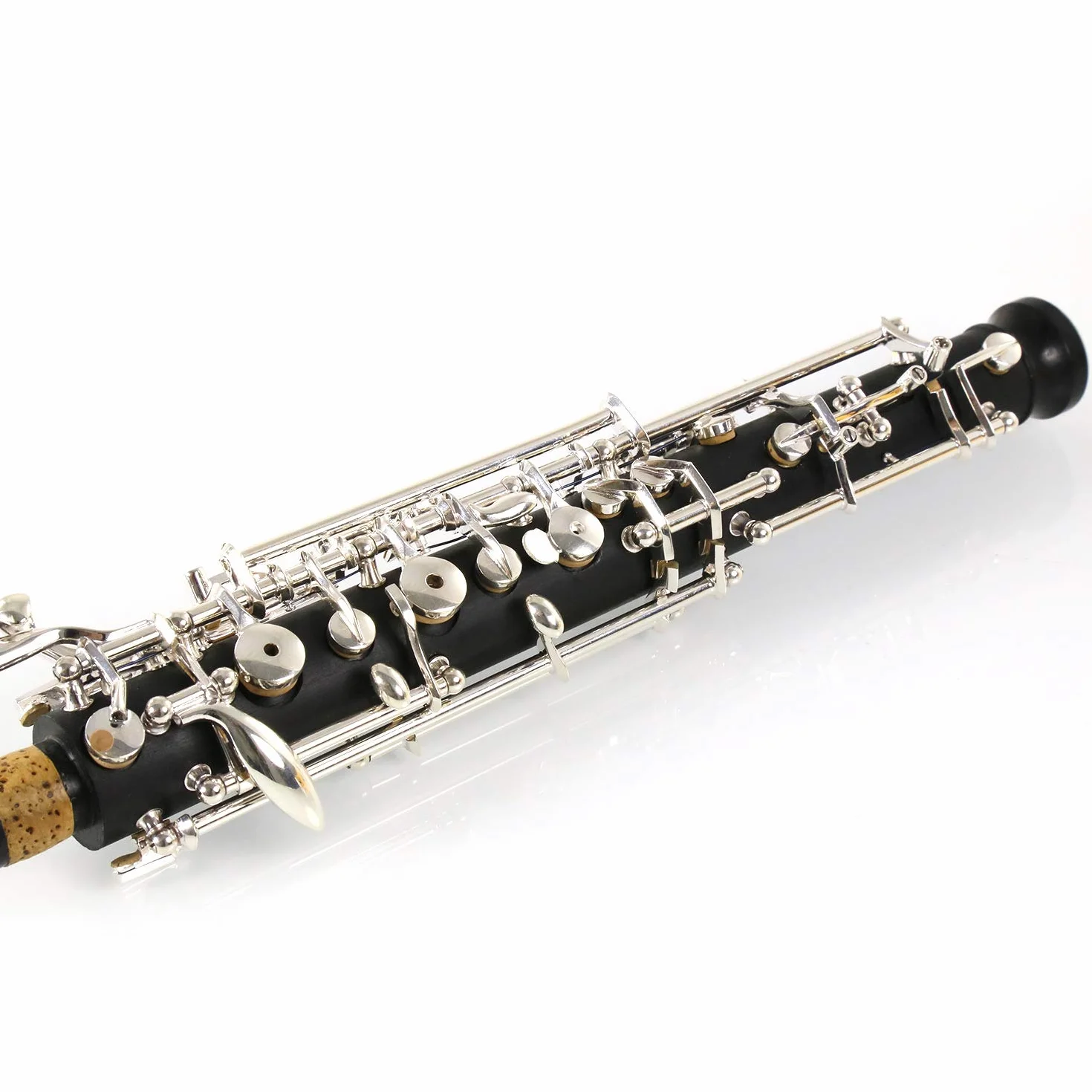 Rochix Oboe per principianti, livello SF15, corpo in legno composito placcato argento, tono completamente automatico, con 2 ance, 1 panno per la pulizia, 1 tampone per oboe, 1 poggia pollice, 1