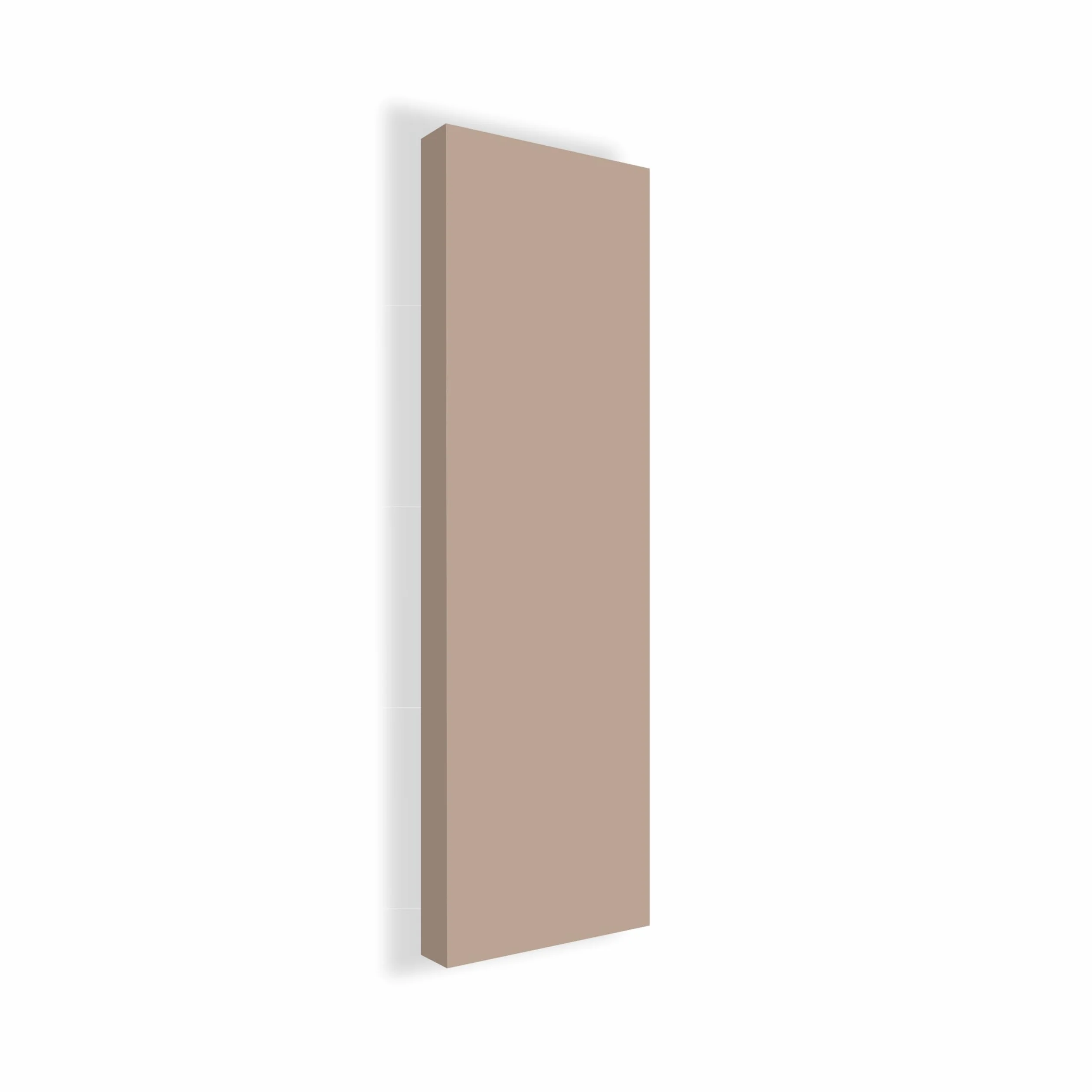 Stop Sound Pannello acustico fonoassorbente, pannelli fonoassorbenti alte prestazioni 180x50x5 Certificati Made in Italy (Beige)
