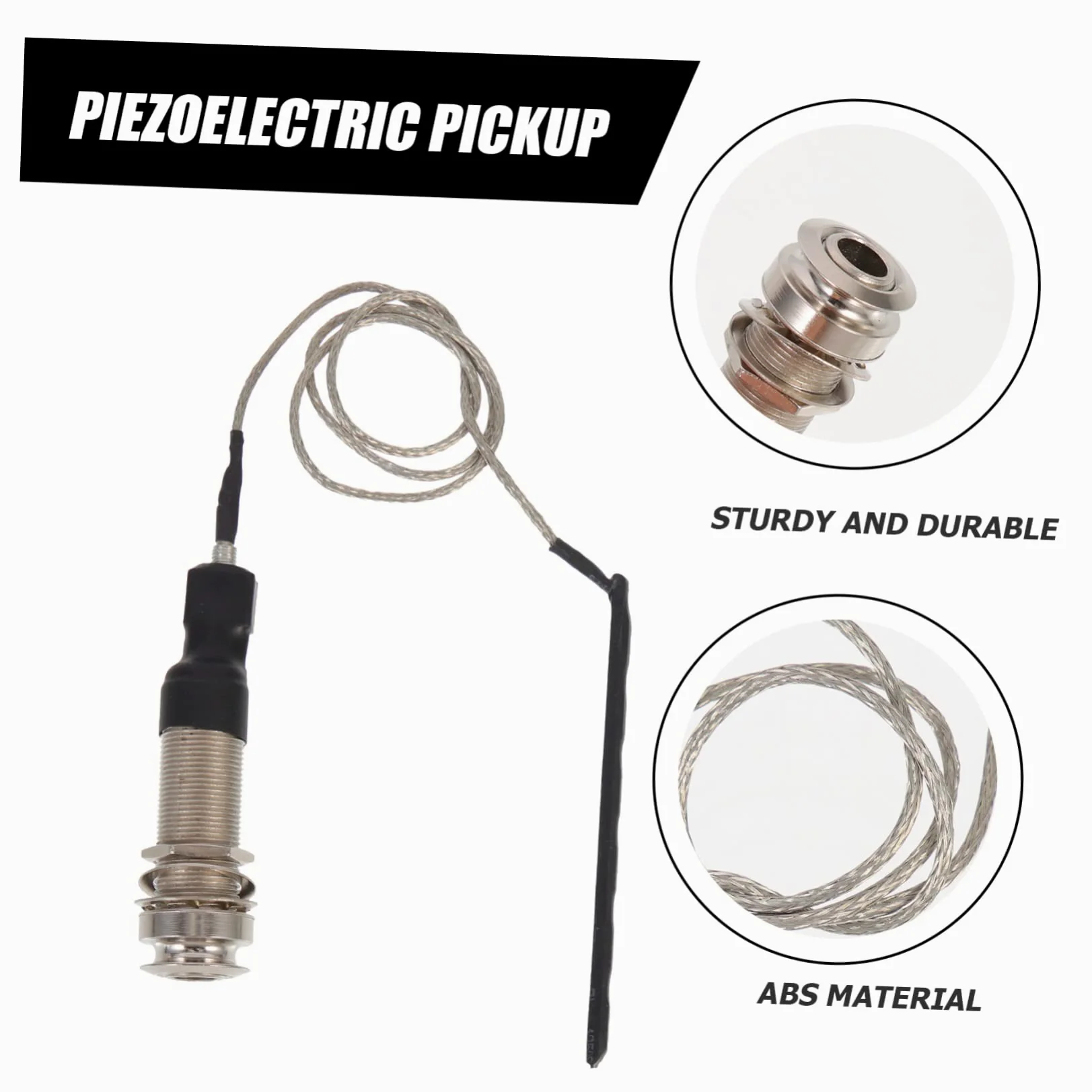 TOYANDONA 5pezzi Pickup Acustico Piezoelettrico Per Chitarra Strumento Musicale Multifunzionale Senza Batteria Design Facile Da Usare Accessorio Per Chitarra Folk e Ukulele Cattura Suono e