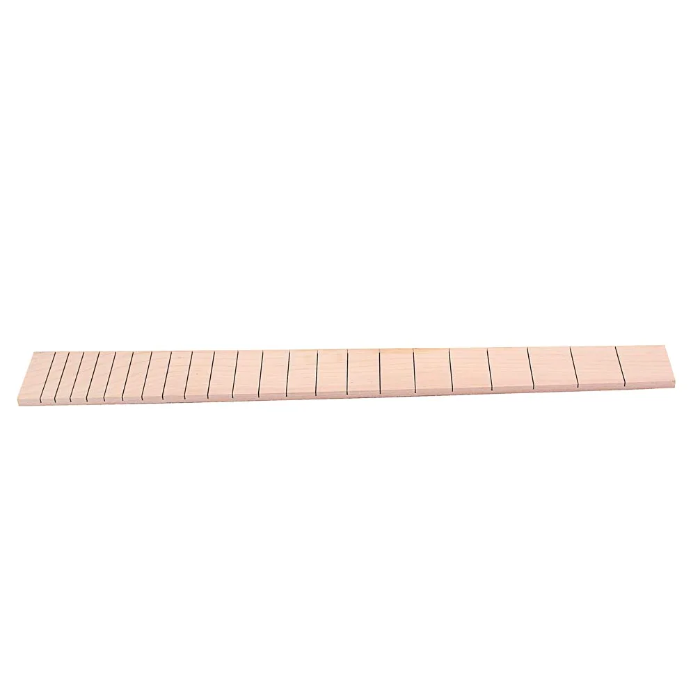 Alnicov Parti di ricambio della tastiera della tastiera della chitarra elettrica a 22 tasti in legno d'acero pre-scanalato
