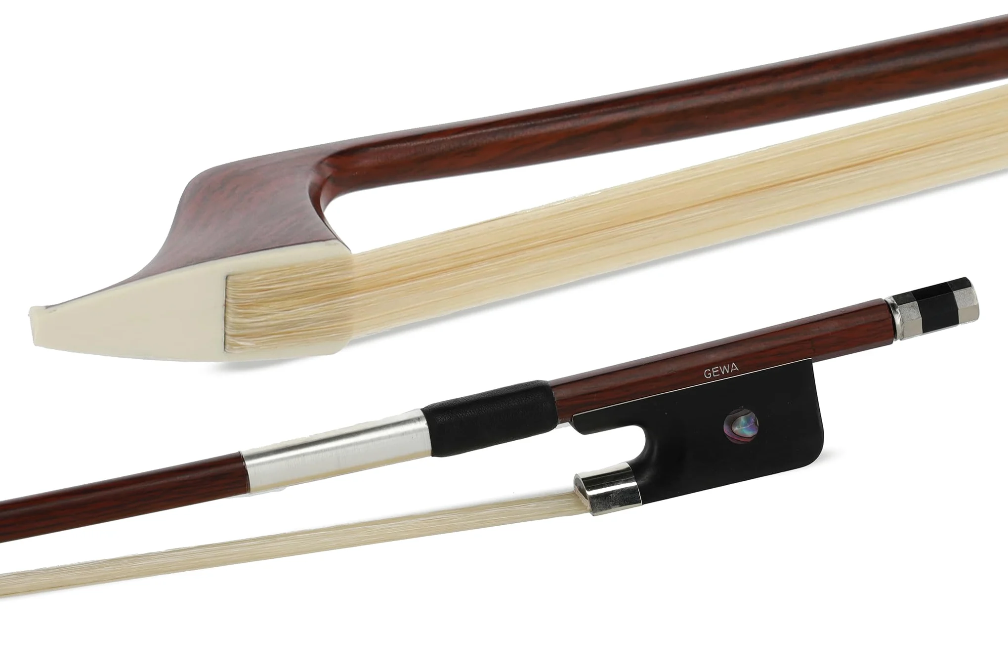 GEWA Archetto per contrabbasso Carbon Student 4/4 - Aspetto legno Marrone scuro - Modello francese