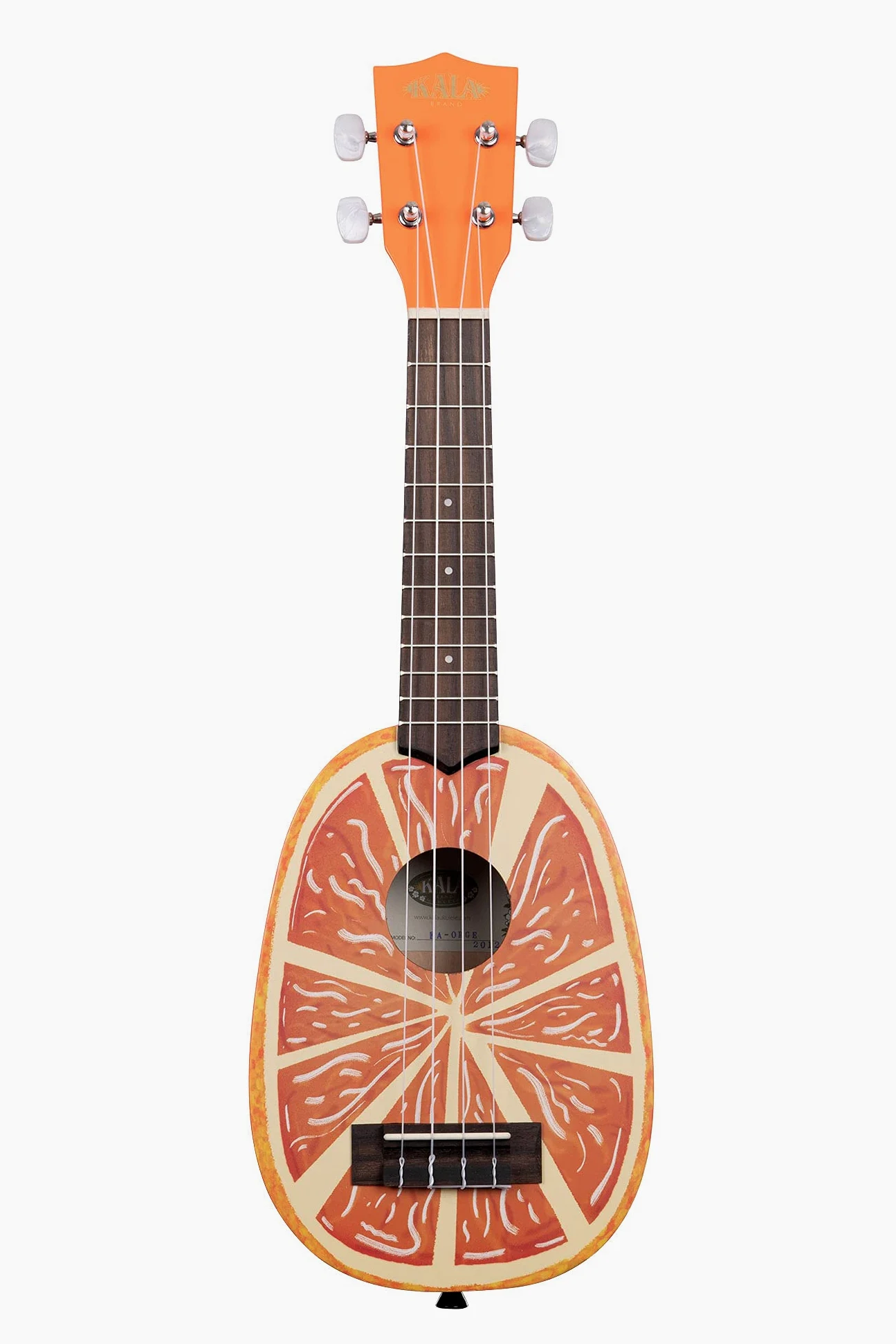 Kala - KA-NV-ORNG - Ukulele Soprano Bambini Adulti e Principianti, Ukulele Scuola Media in Mogano per Musicisti Esperti e Nuovi con Custodia Inclusa, Strumenti Musicali Bambini a Corda, Satinato